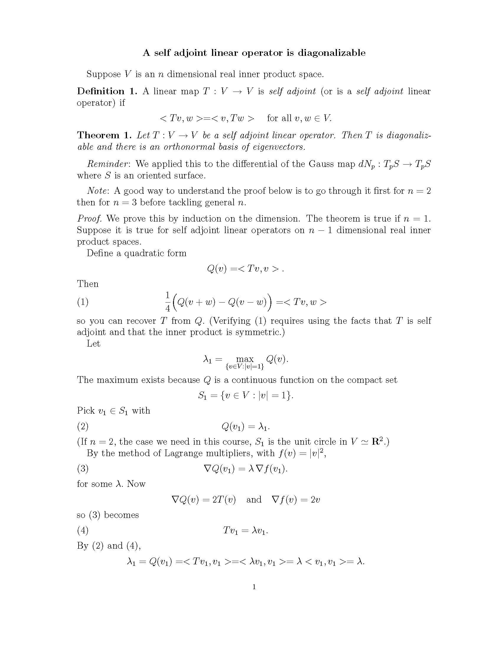 Differential Geometry