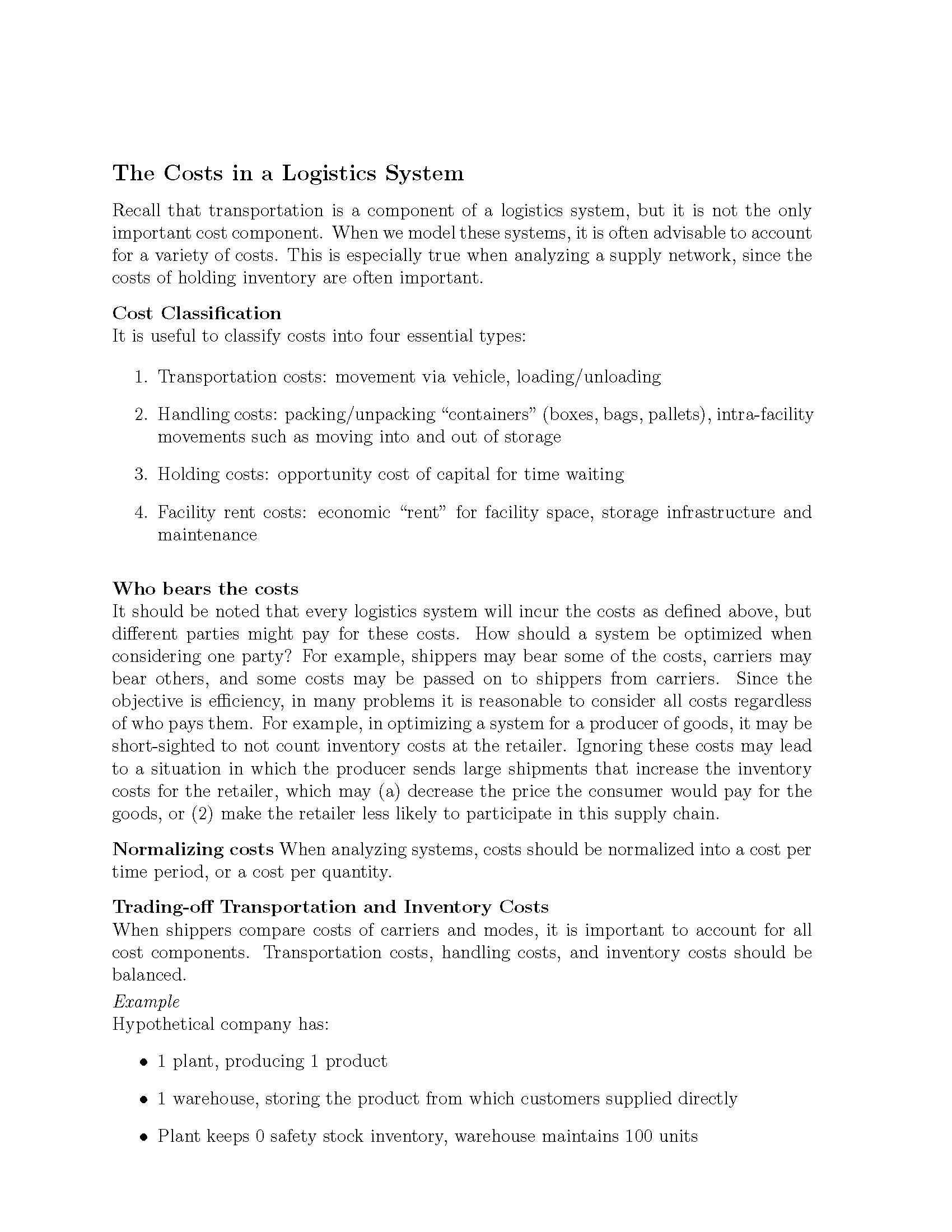 Sply Chain ModLogistics