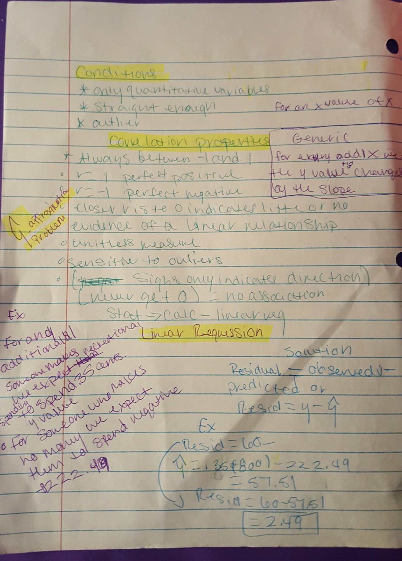 Scatterplots and Correlations