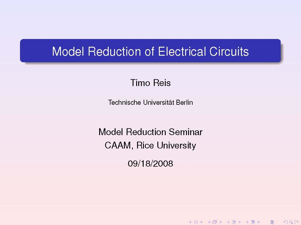 MATHEMATICAL SCIENCES VIGRE SEMINAR