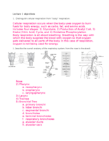 BIO 204 Lecture Objectives