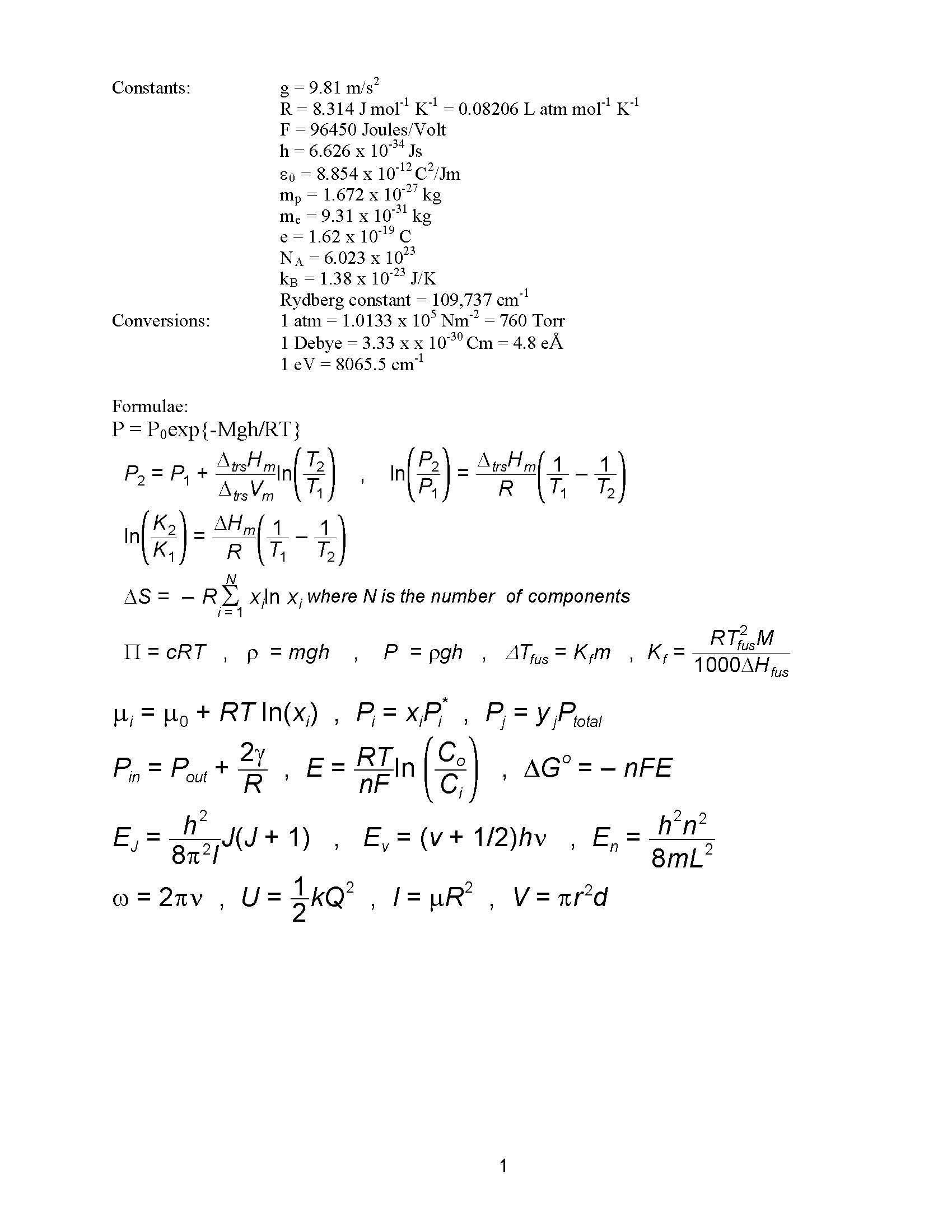 Introductory Physical Chemistry