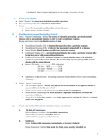 Outline for Chapter 5