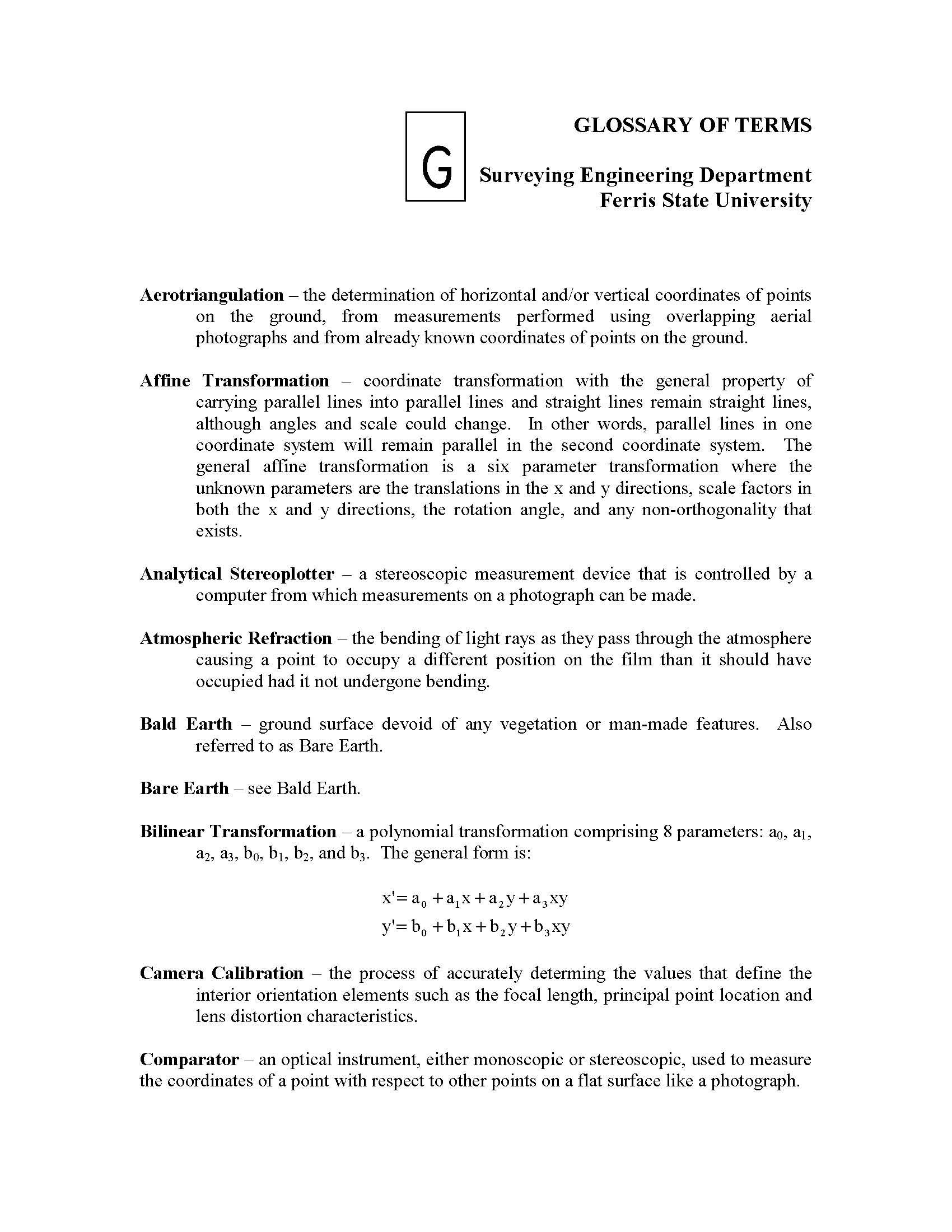 Advance Photogrammetry