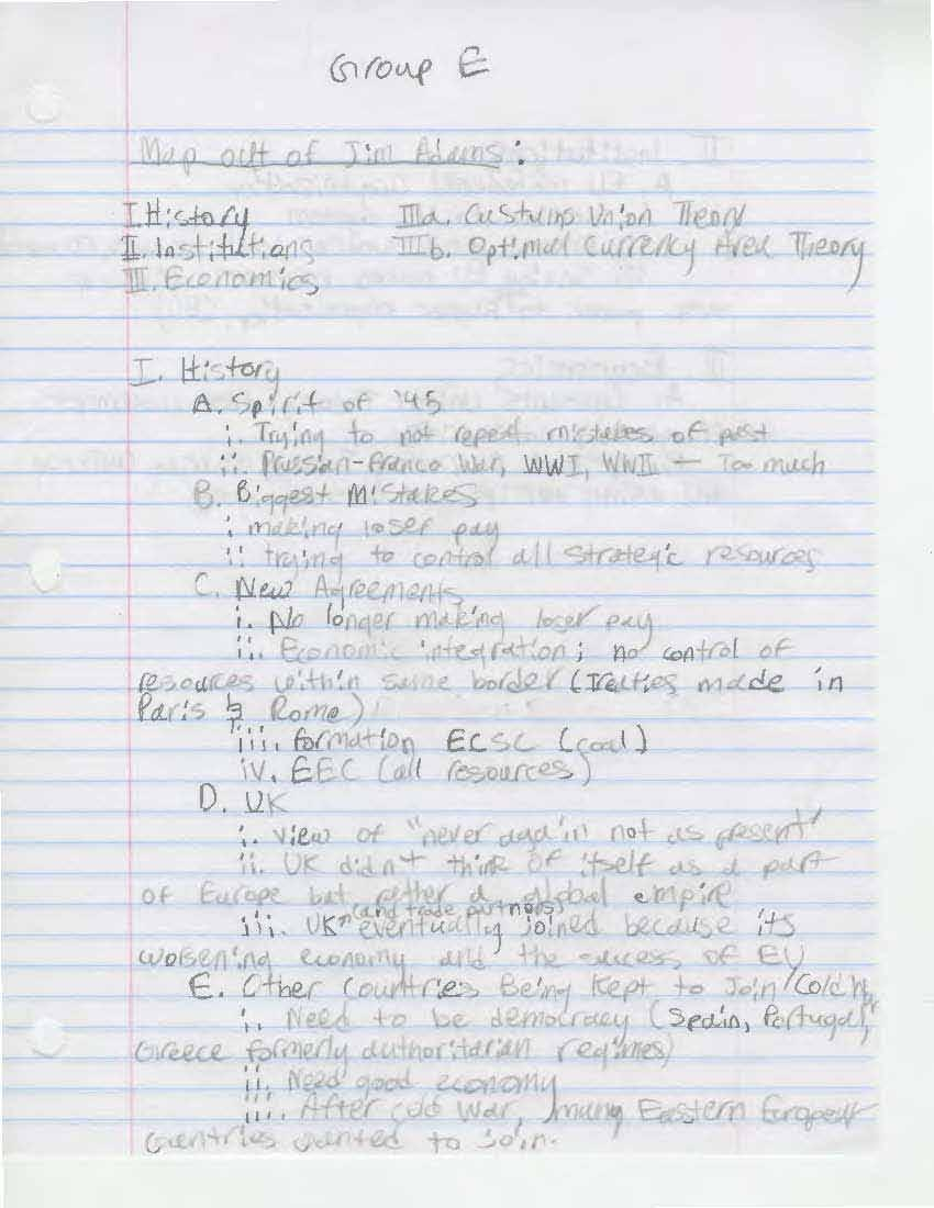 Int to Intnl Studies