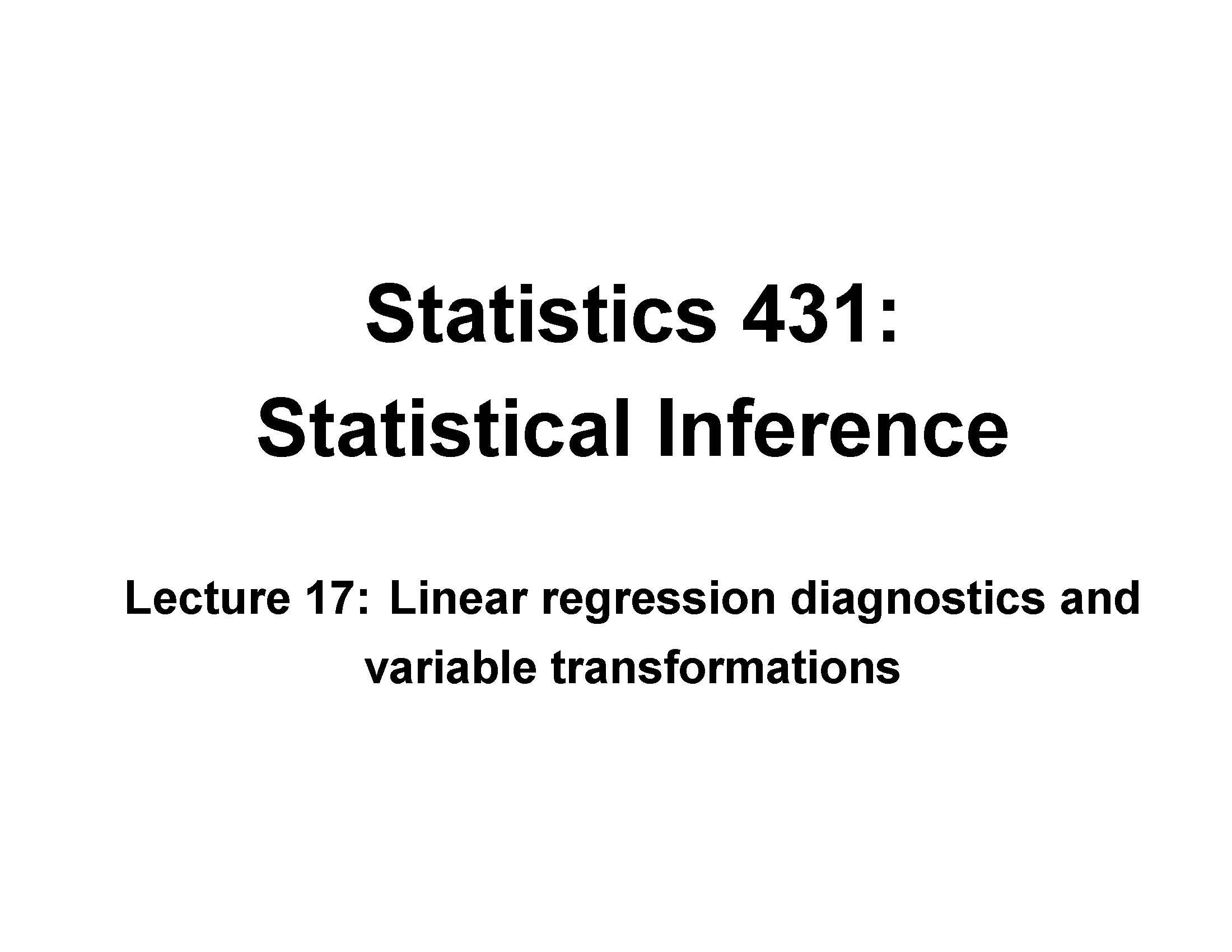 STATISTICALINFERENCE