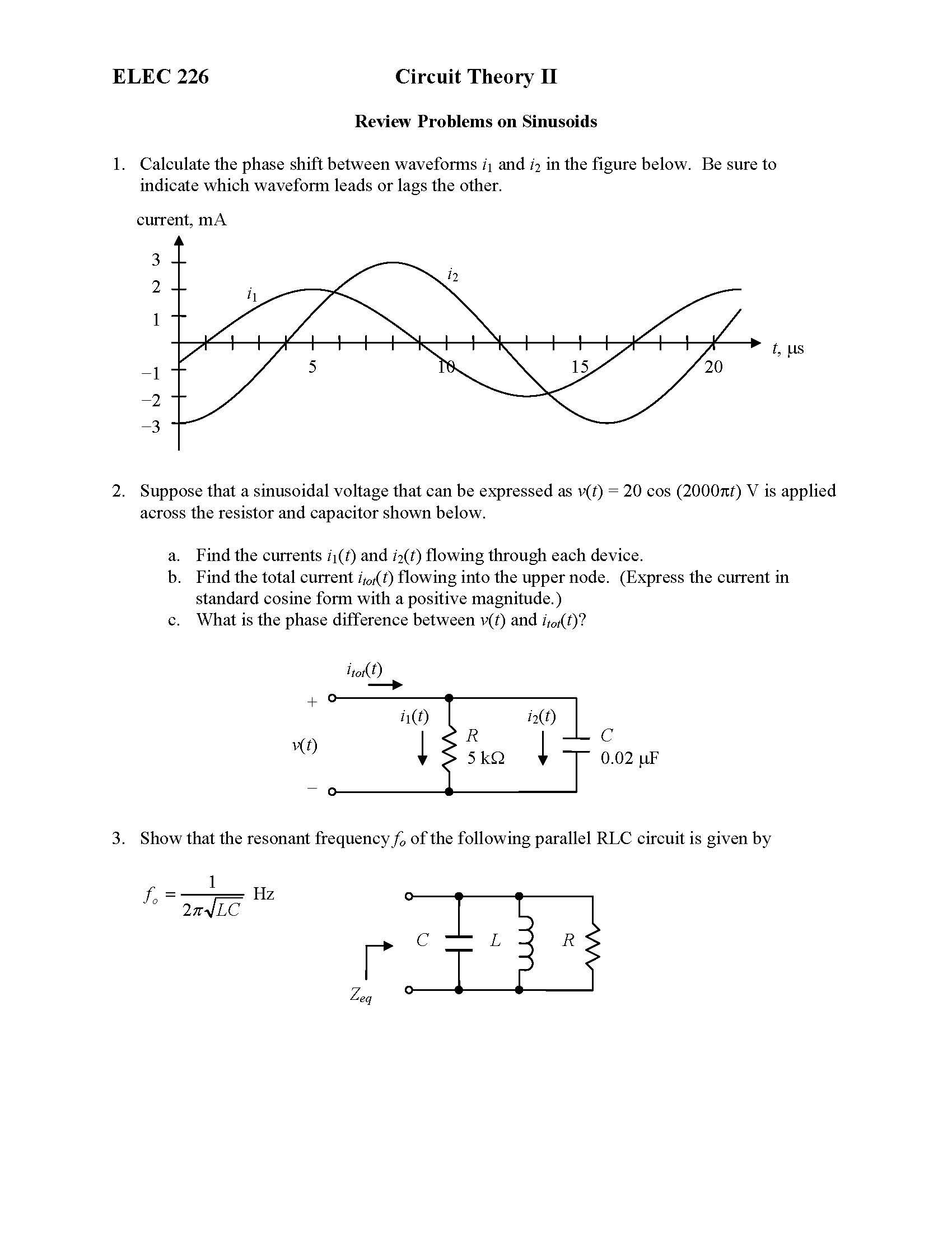 Circuit Theory II