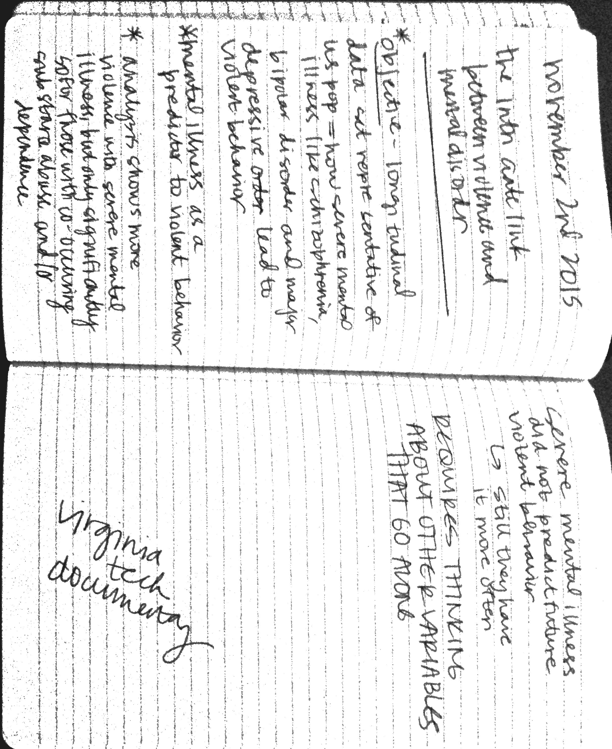 Week of Notes November 2nd - 6th