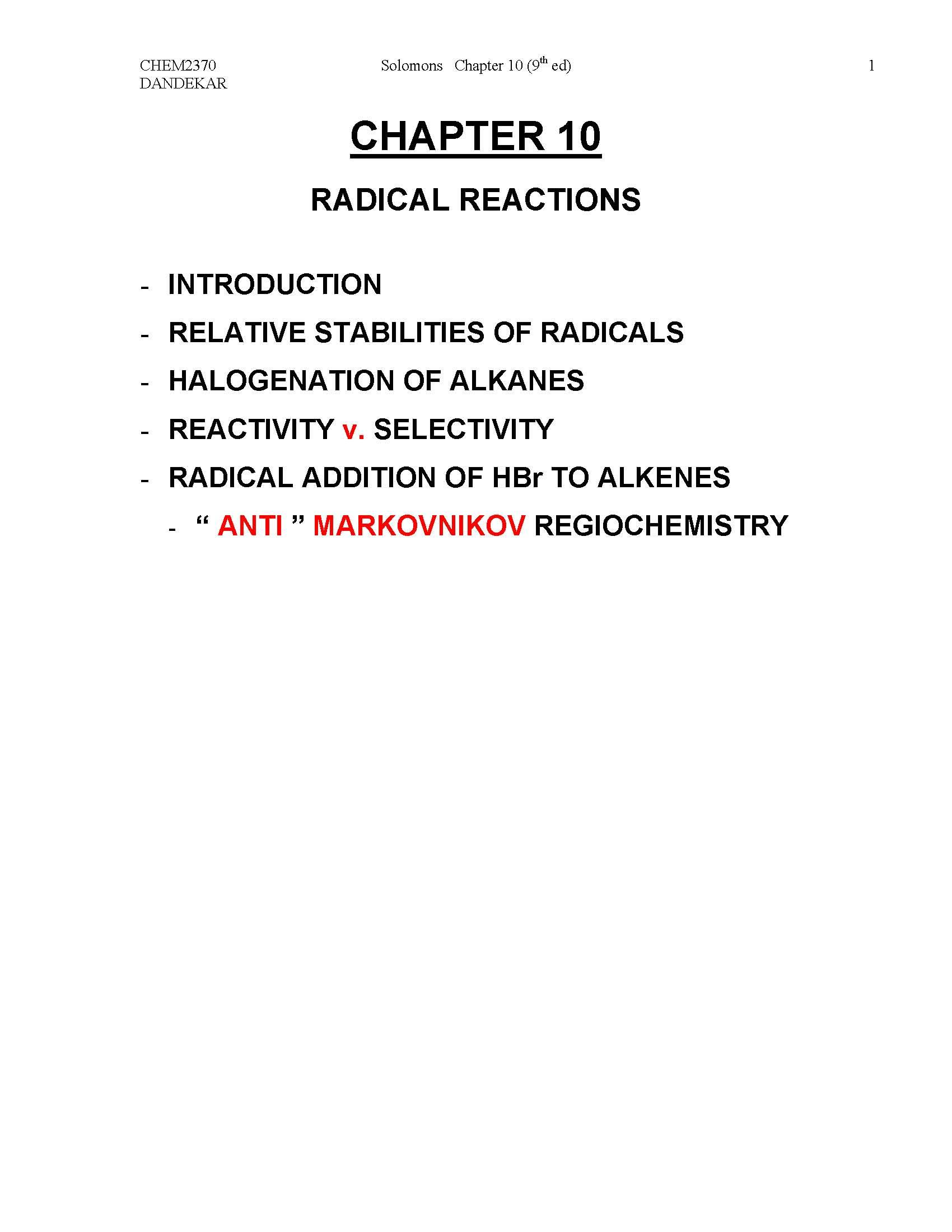 Organic Chemistry