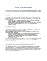 ENGL 227 Formal Report Instruction