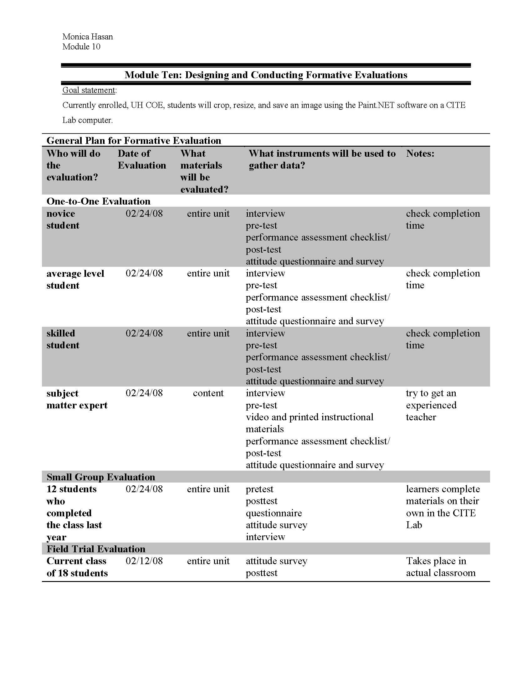 Instructional Design