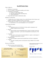 Soc 205 Week 6 Notes