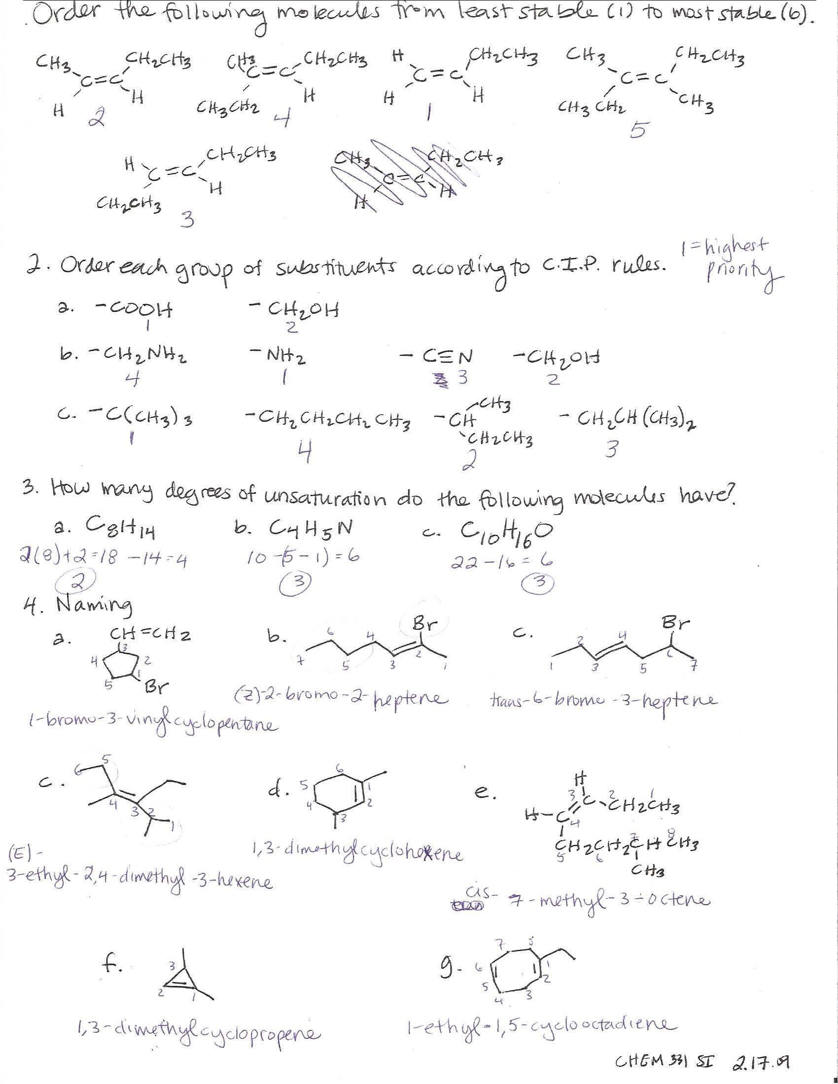 ORGANIC CHEMISTRY I
