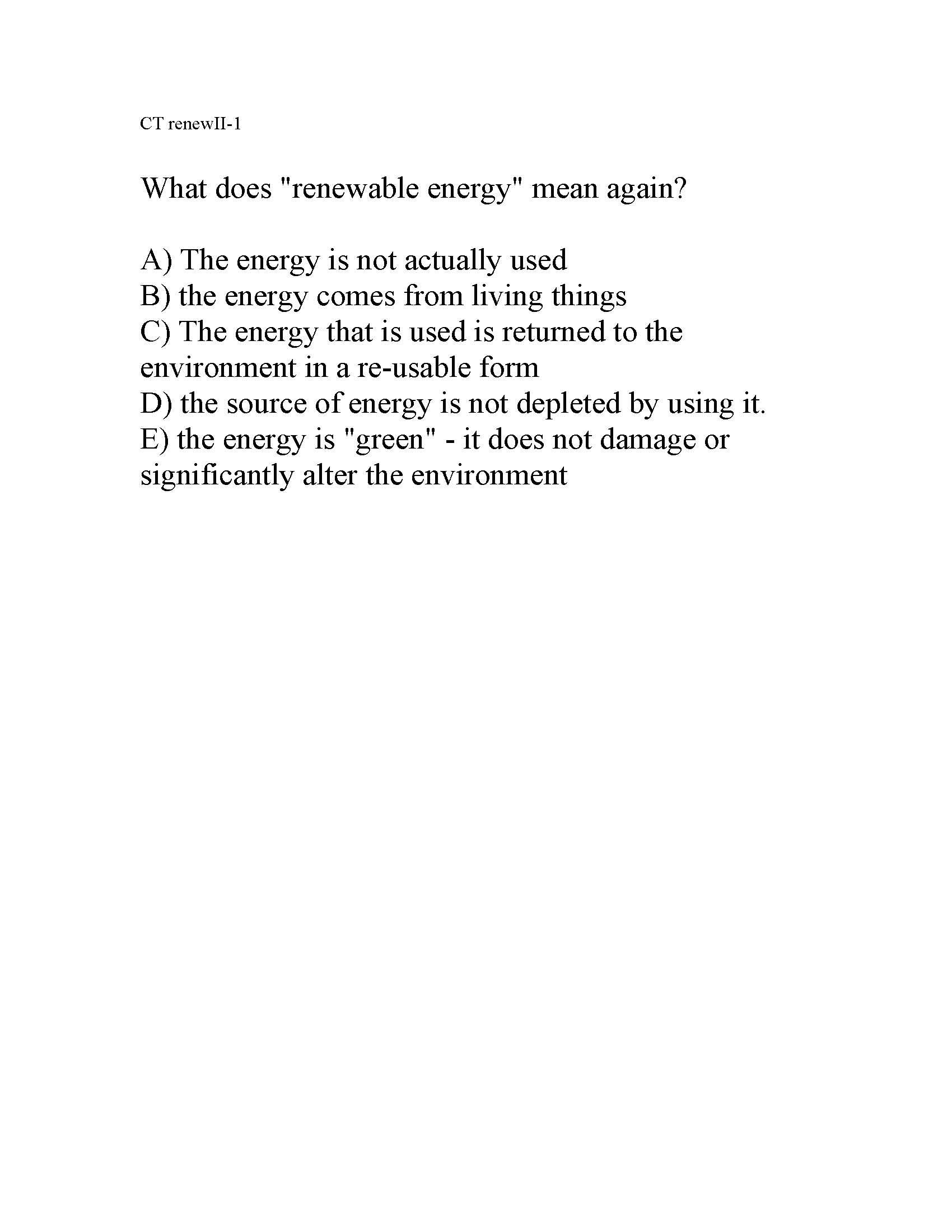 Energy and the Environment