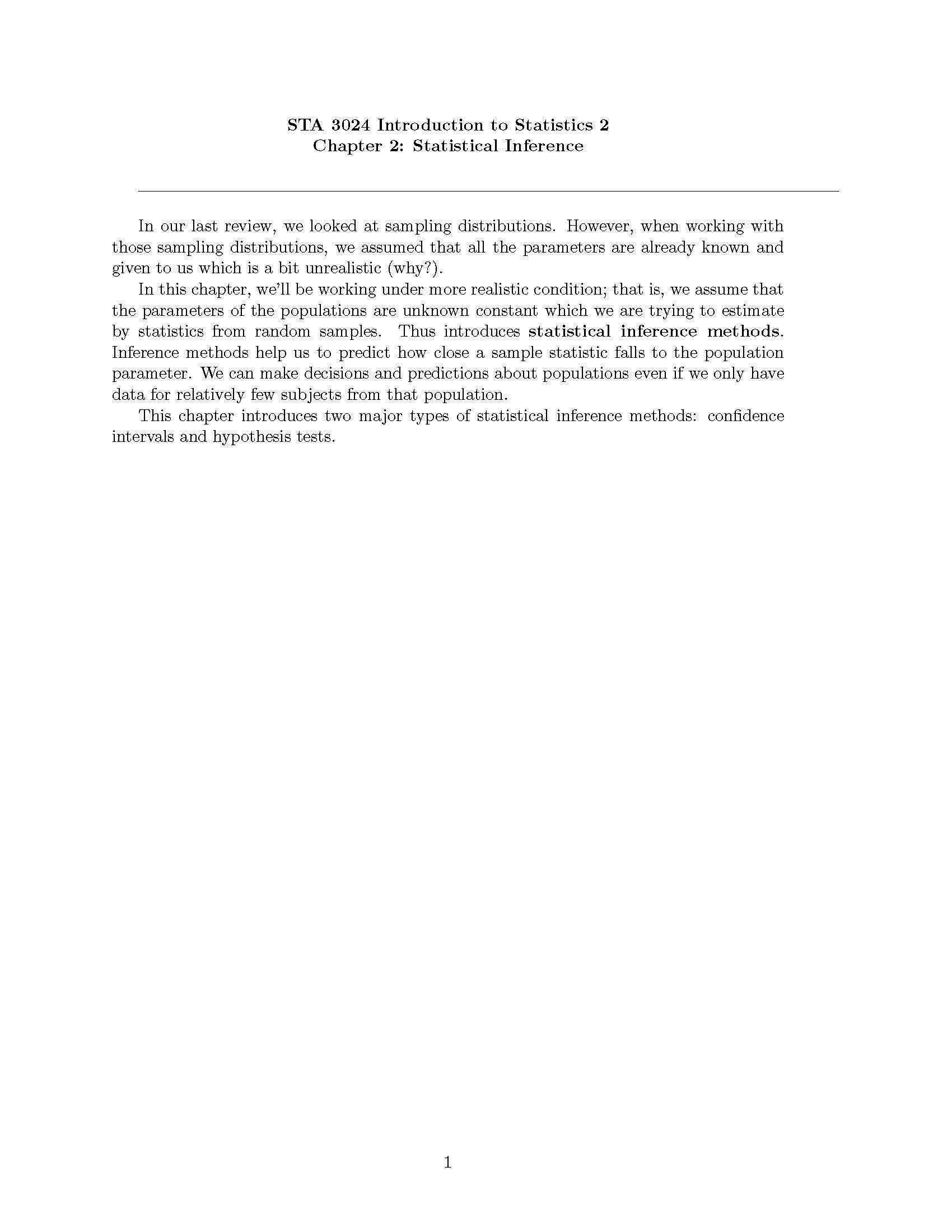 INTRO TO STATISTICS 2