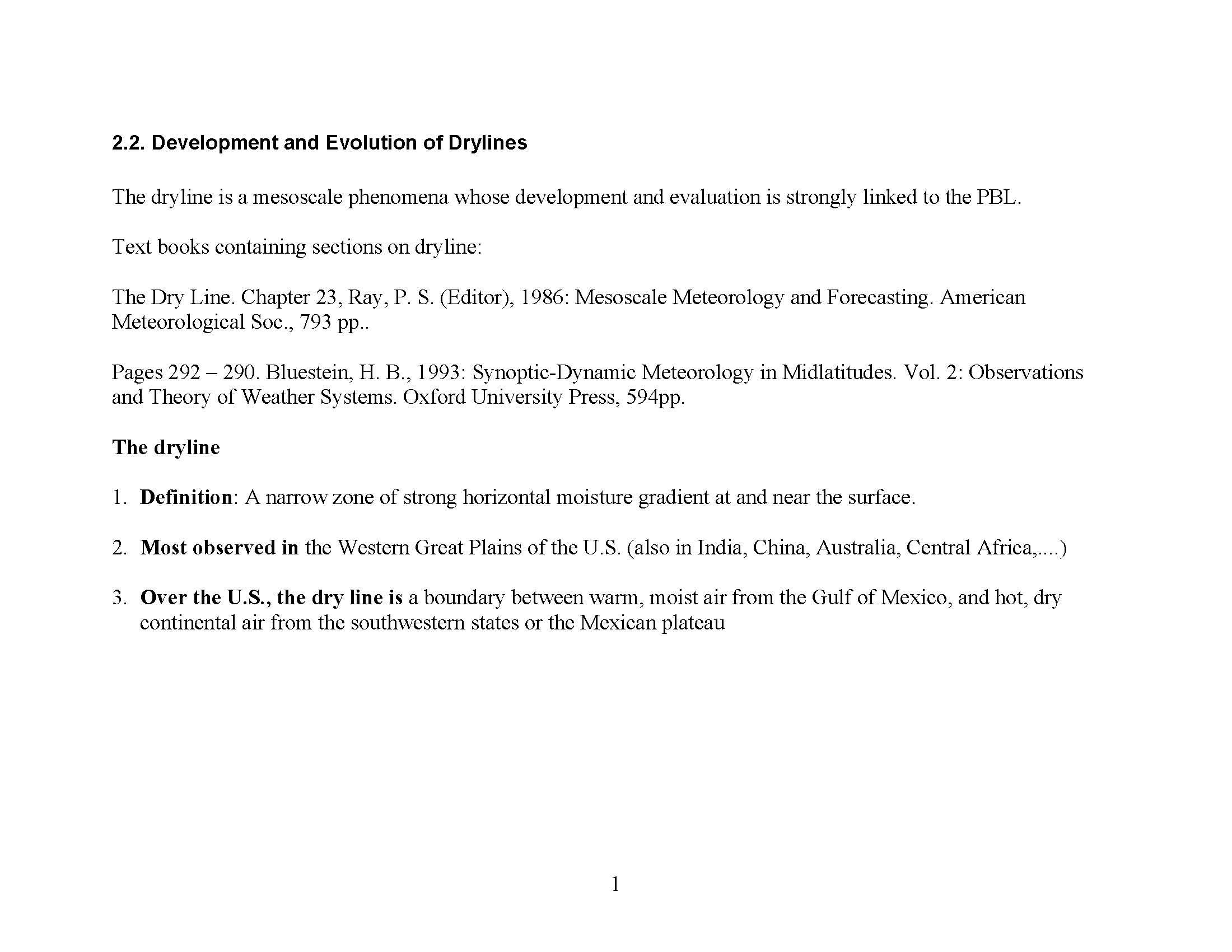 Mesoscale Meteorology