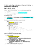 Chapter 8 part 1 : individual differnces