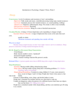 Psychology 1113, Week 5