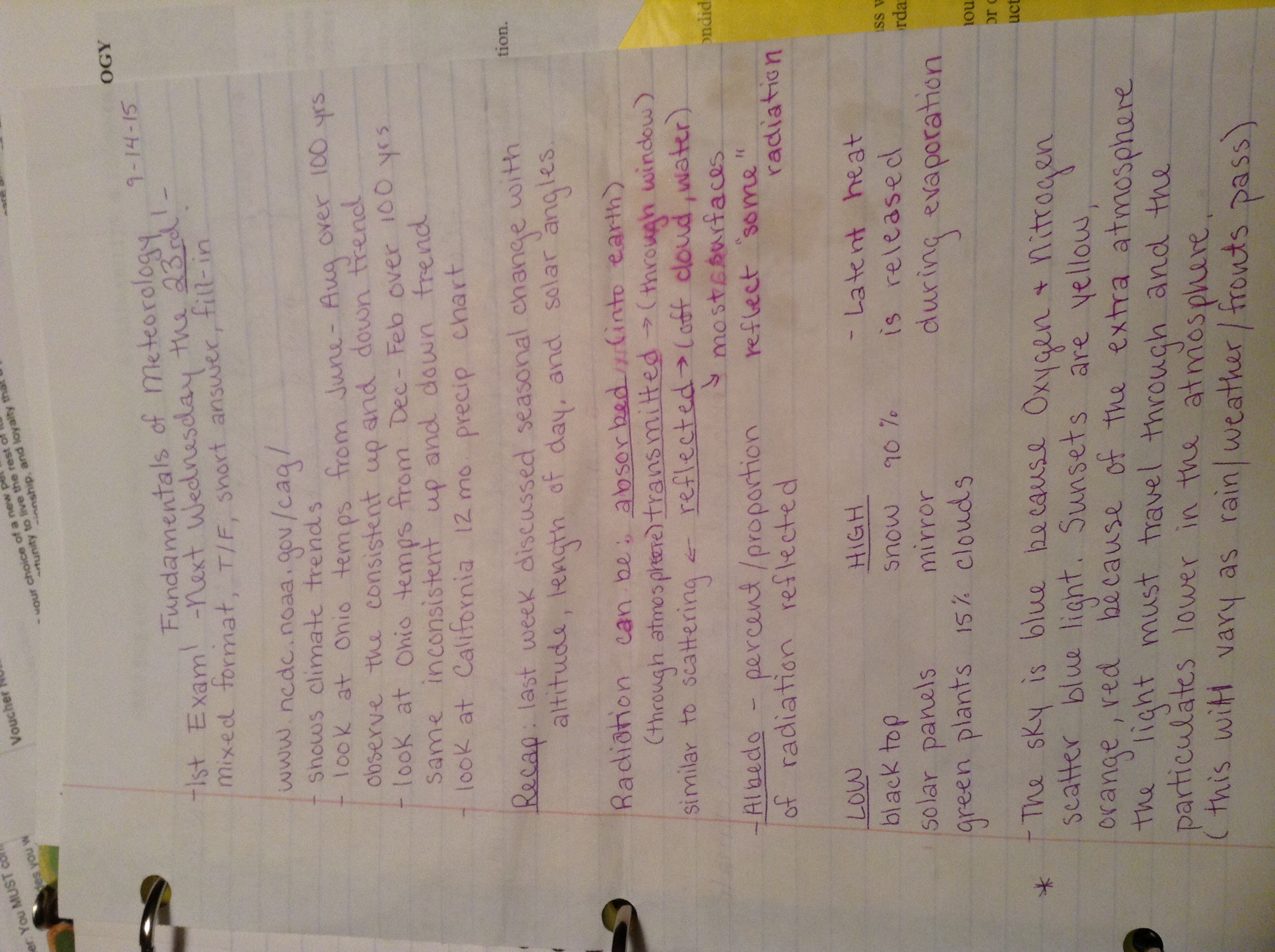 Week 3 notes 9-16-15