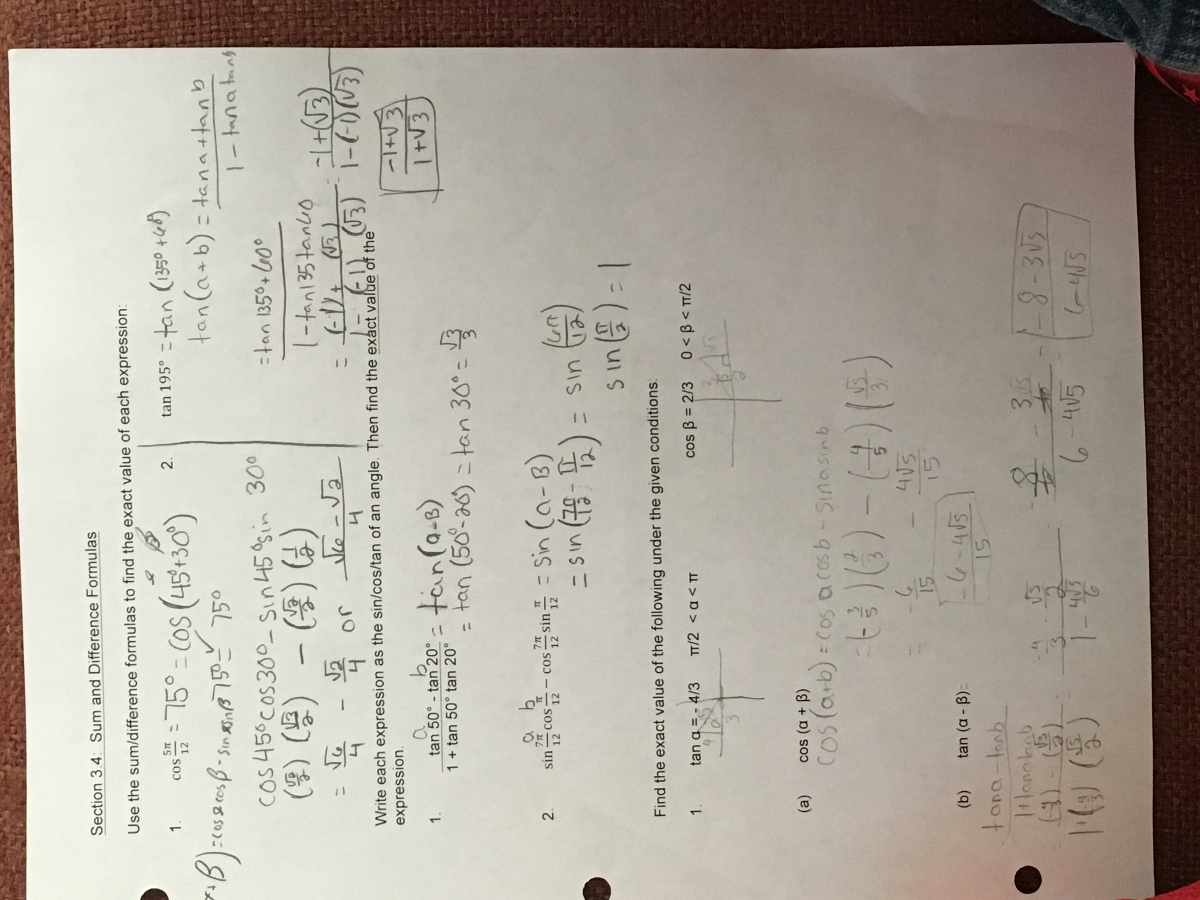 Section 3.4;3.6