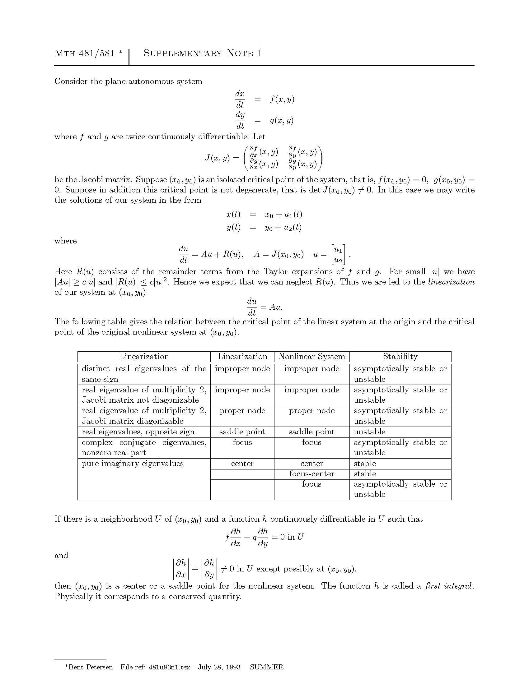 MATHEMATICAL METHODS FOR ENGINEERS AND SCIENTISTS