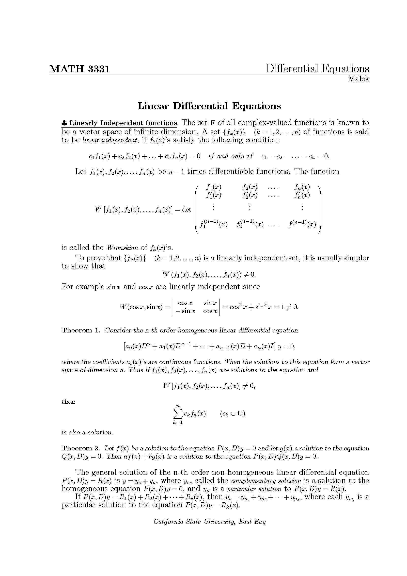 DifferentialEquations