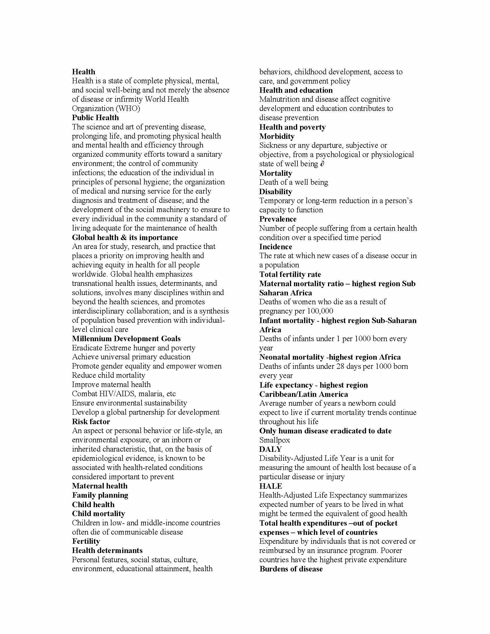 International Health