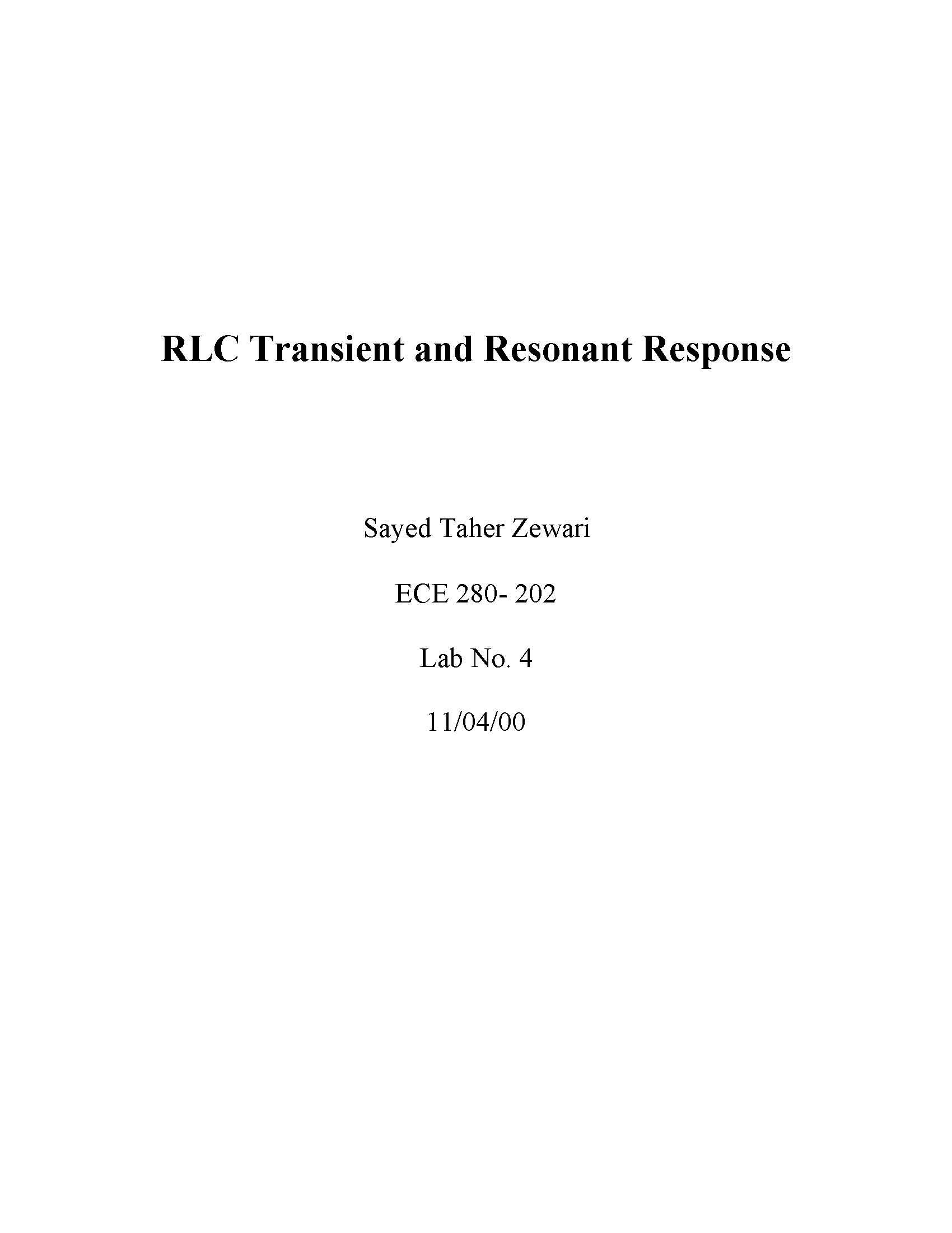 Electric Circuit Analysis