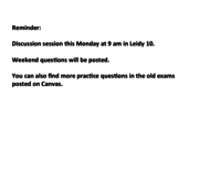 BIOL 121 Notes on Powerpoint Slides