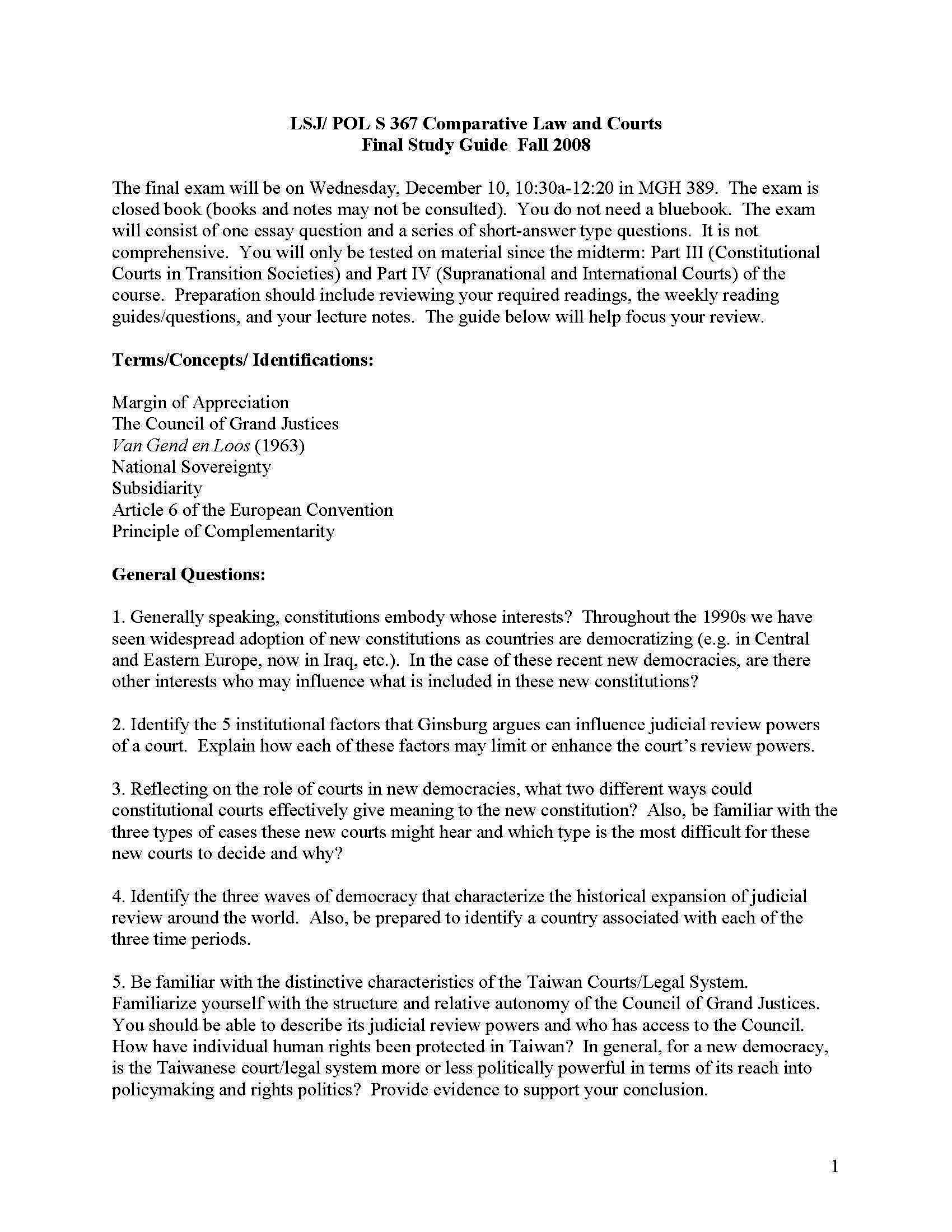 COMP LAW AND COURTS