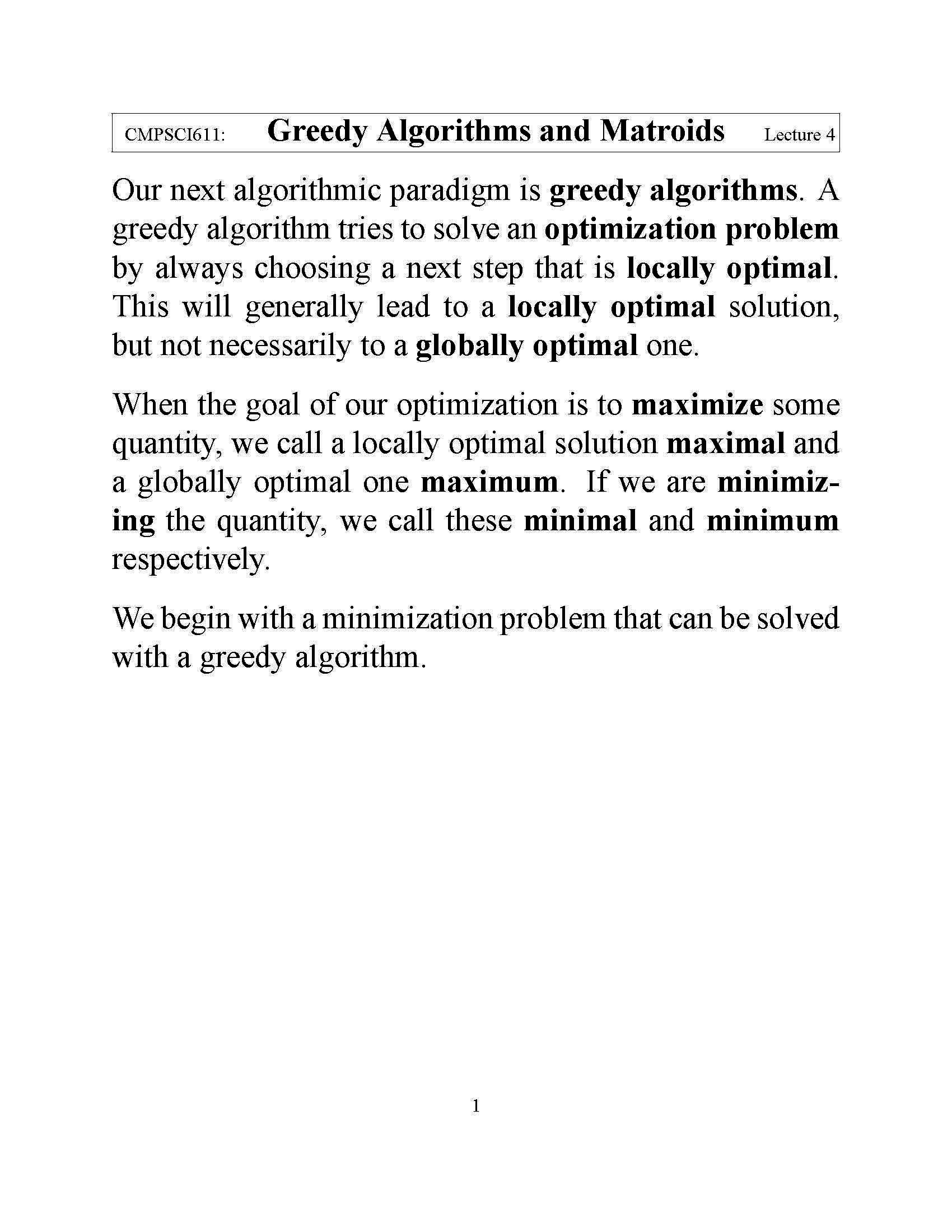 Advanced Algorithms