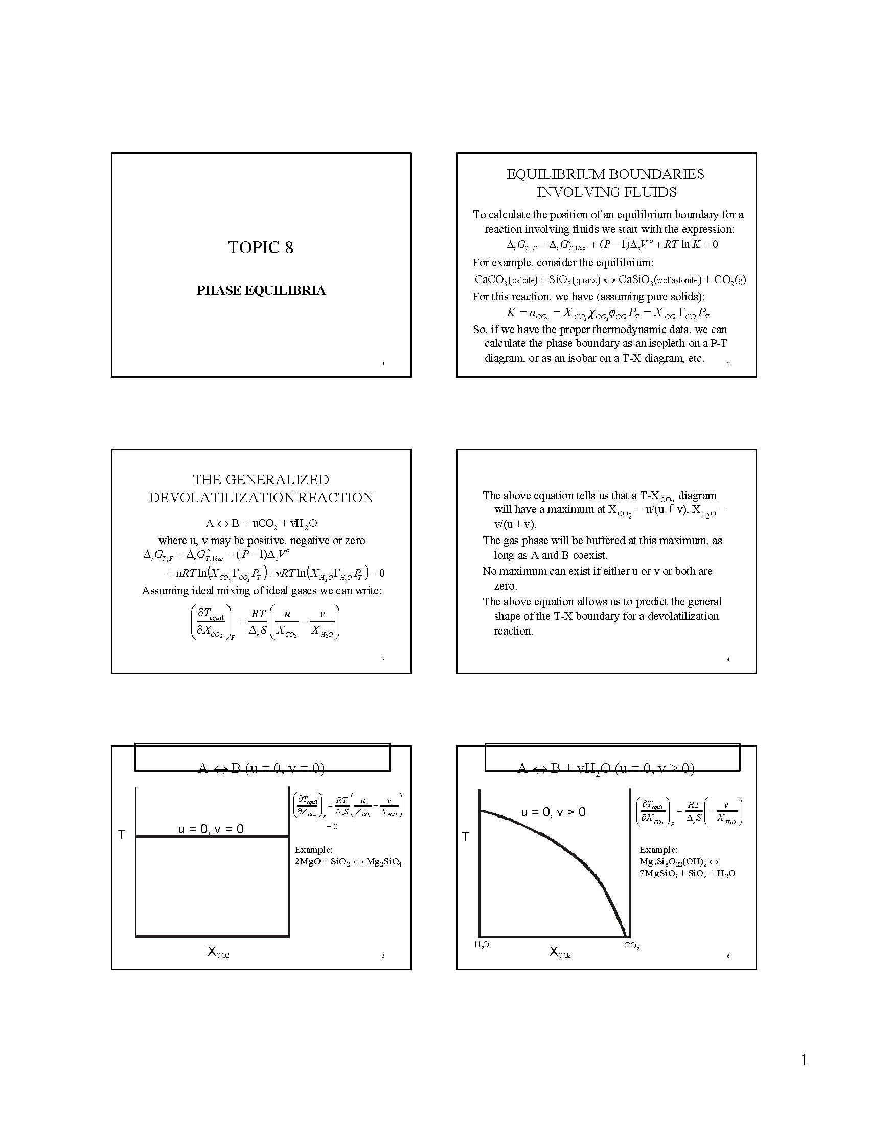 Thermochemistry of Geological Processes