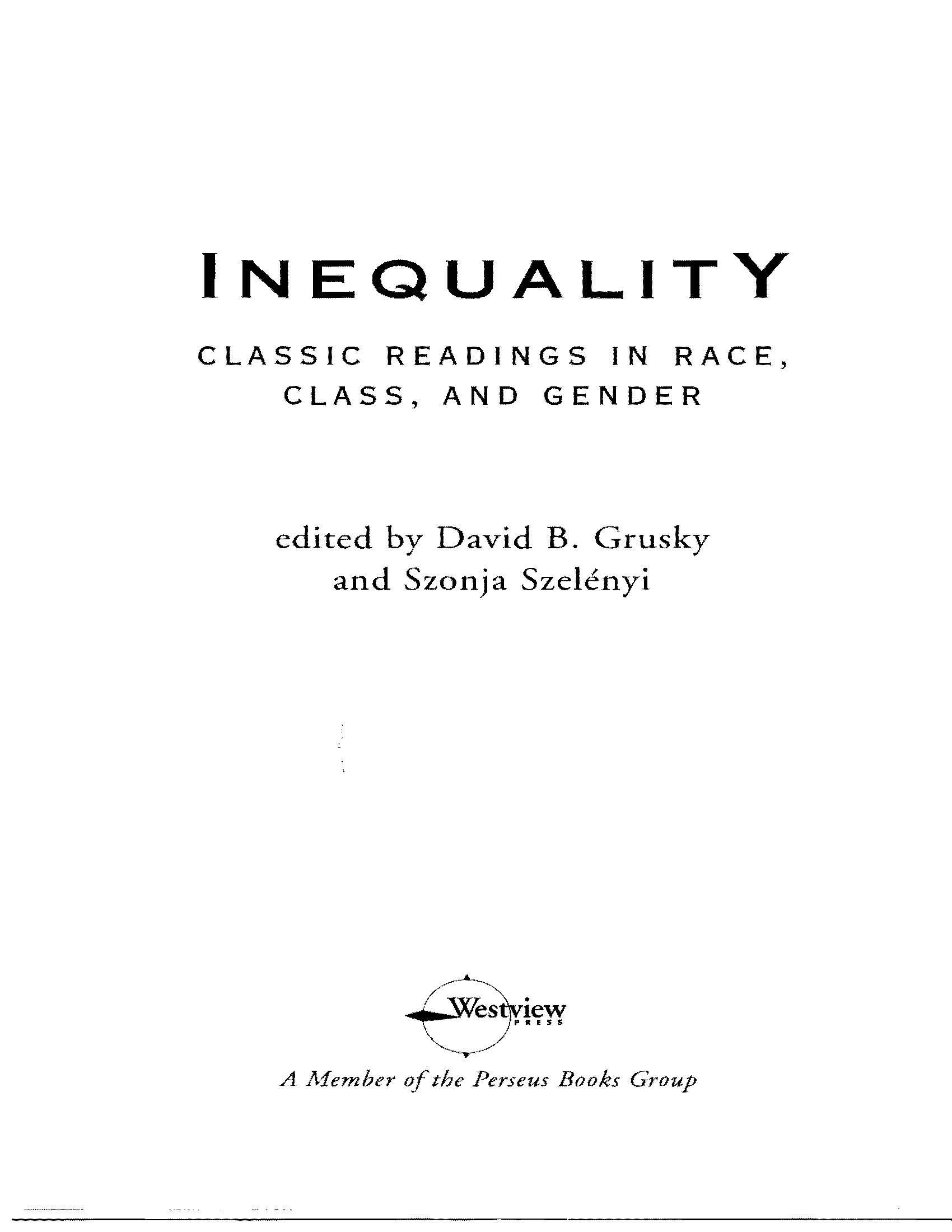 Social Inequality & Justice