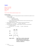 Periodic Properties of the Elements and  Molecules and Compounds