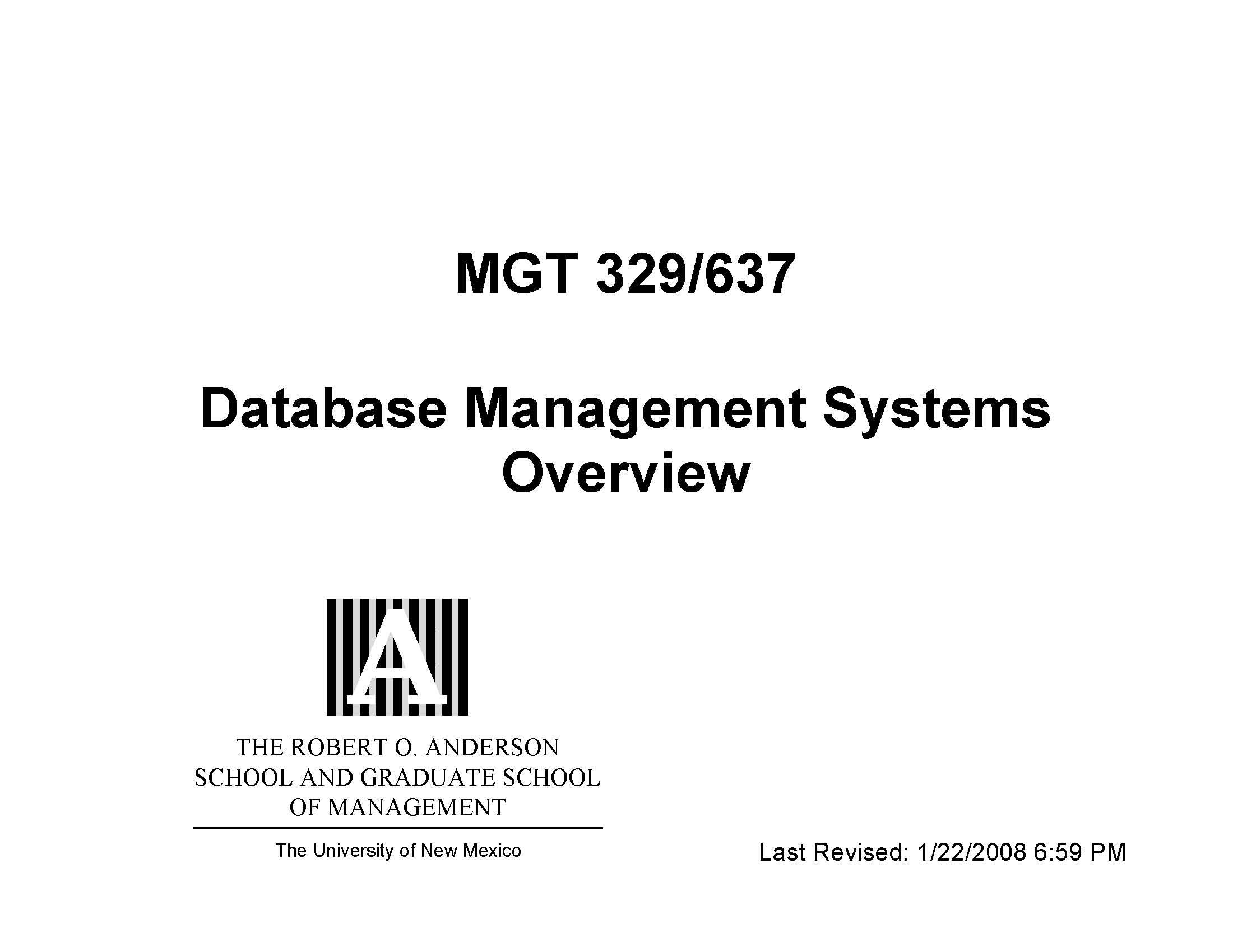 Data Management