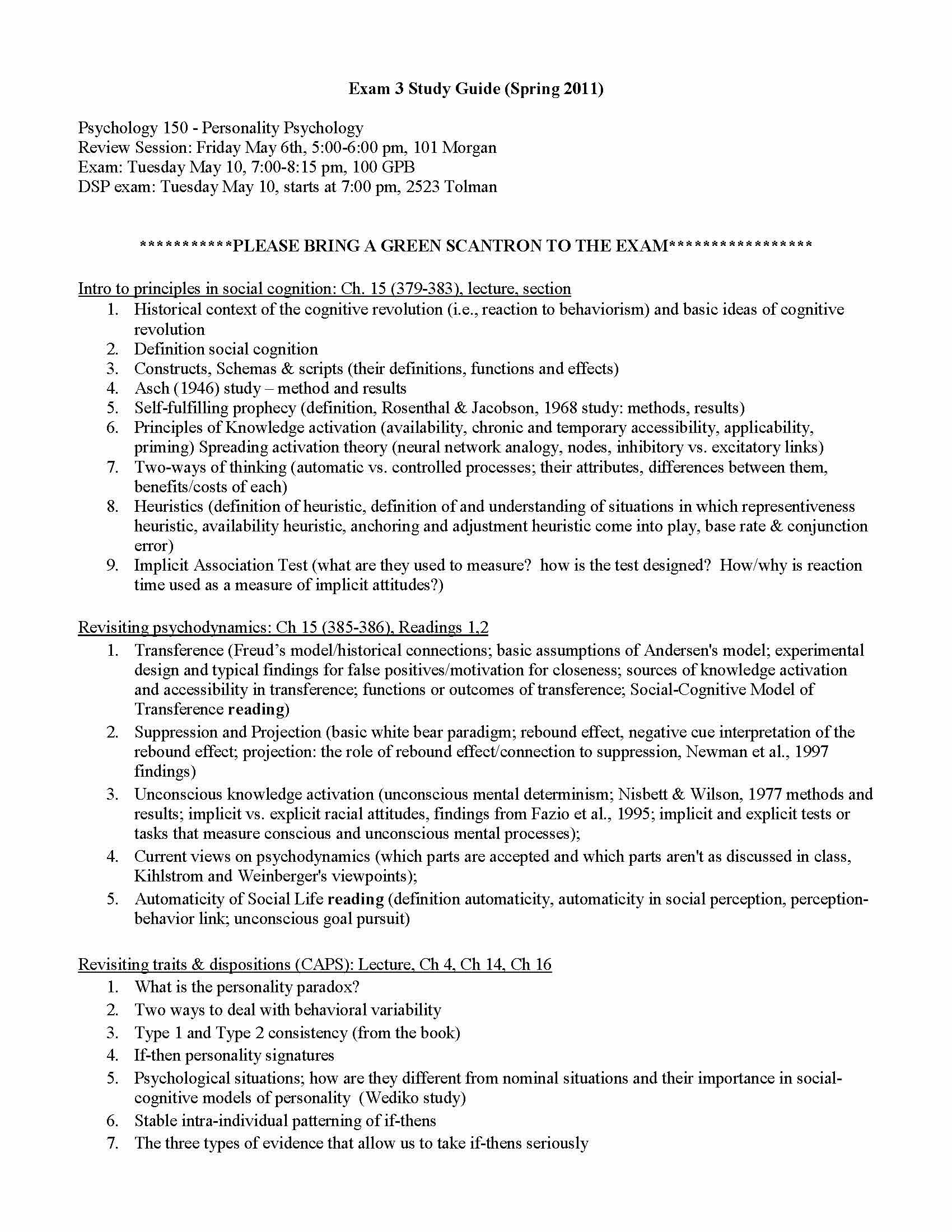 Psychology of Personality