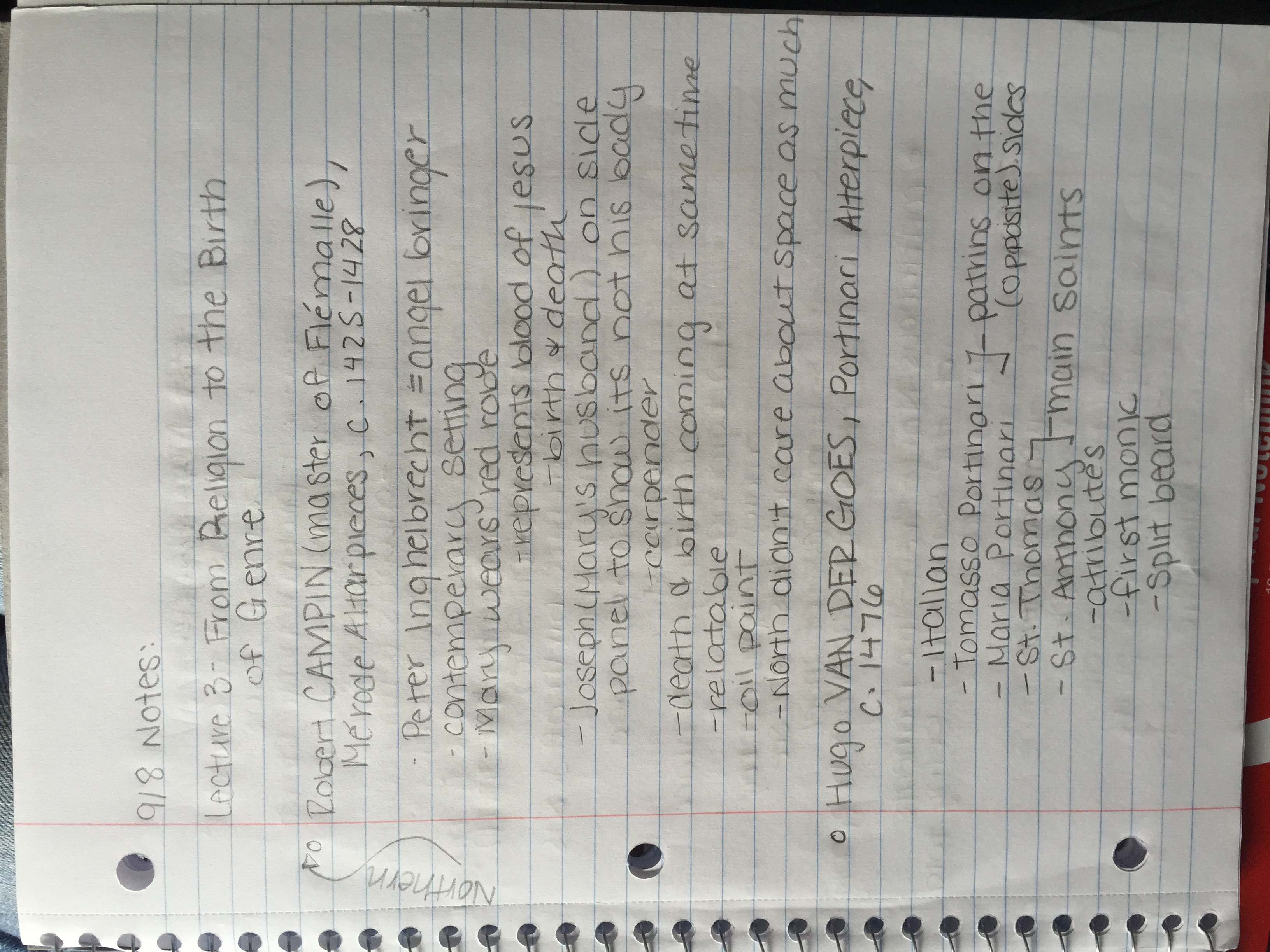 Lecture 3 - From Religion to the Birth of Genre/ Lecture 4 - Florentine Power