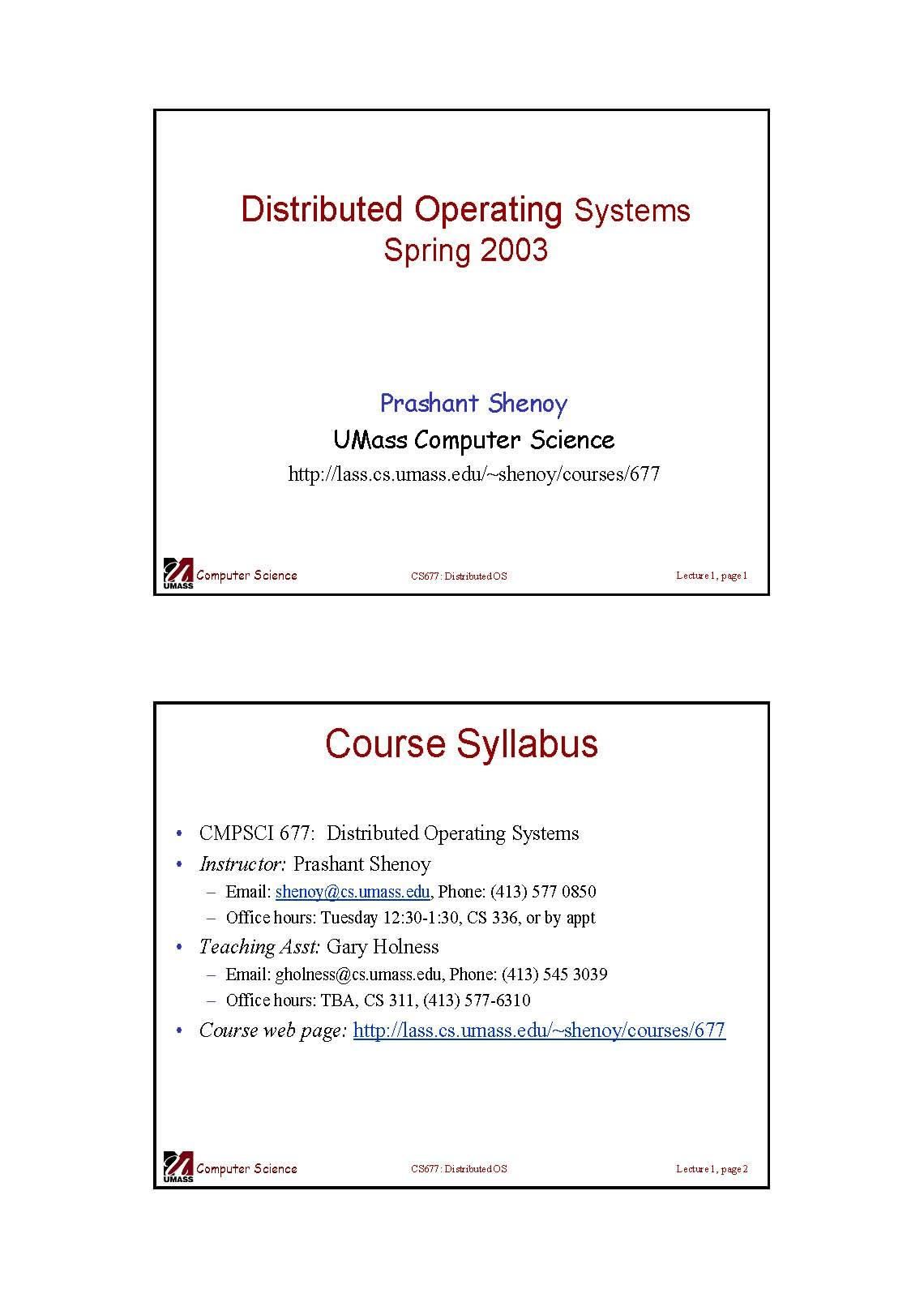 Operating Systems
