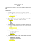Study Guides and Exam Answers