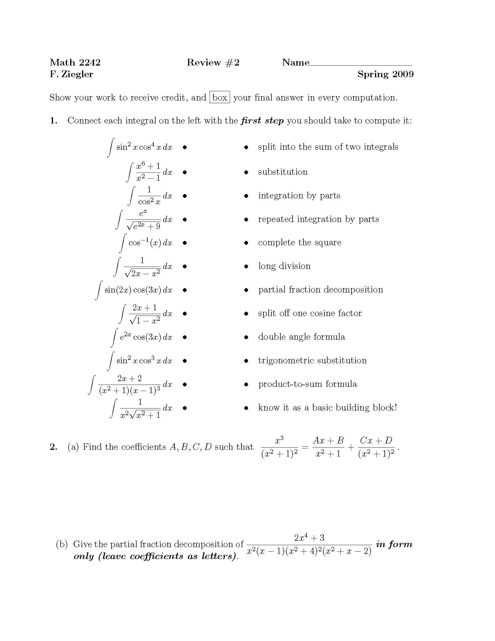 Calculus II