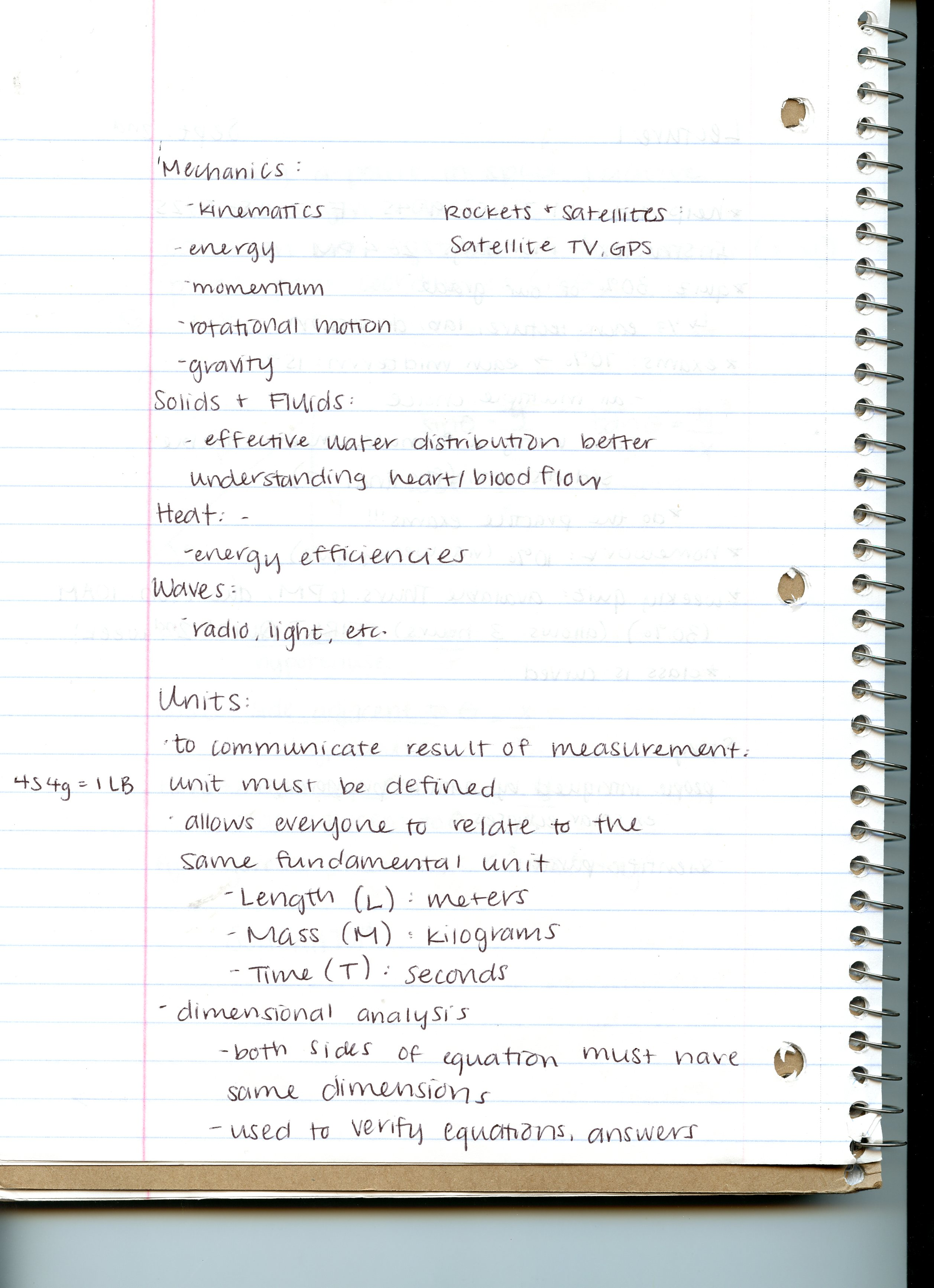 Physics Week 1 Notes