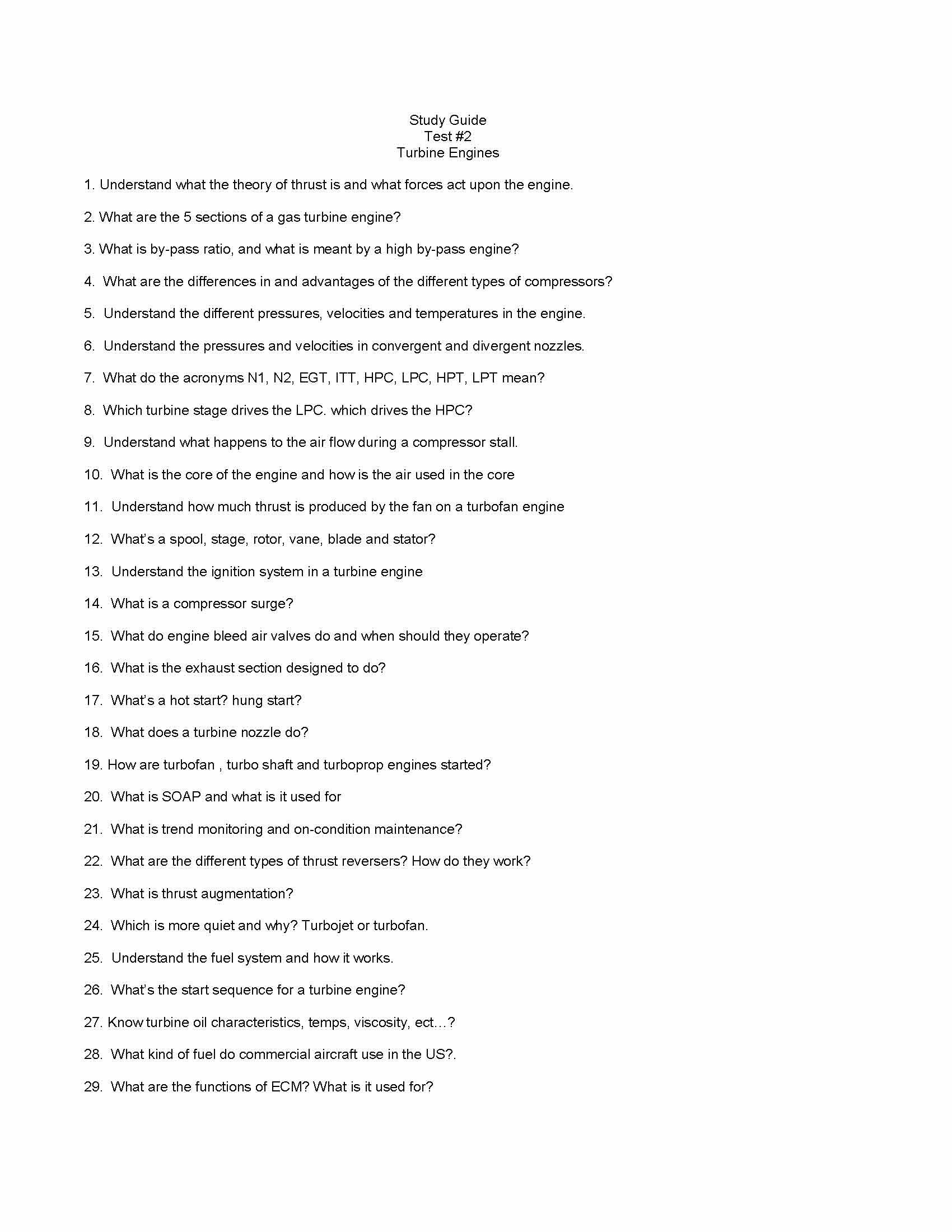 Aircraft Propulsion And Operating Systems