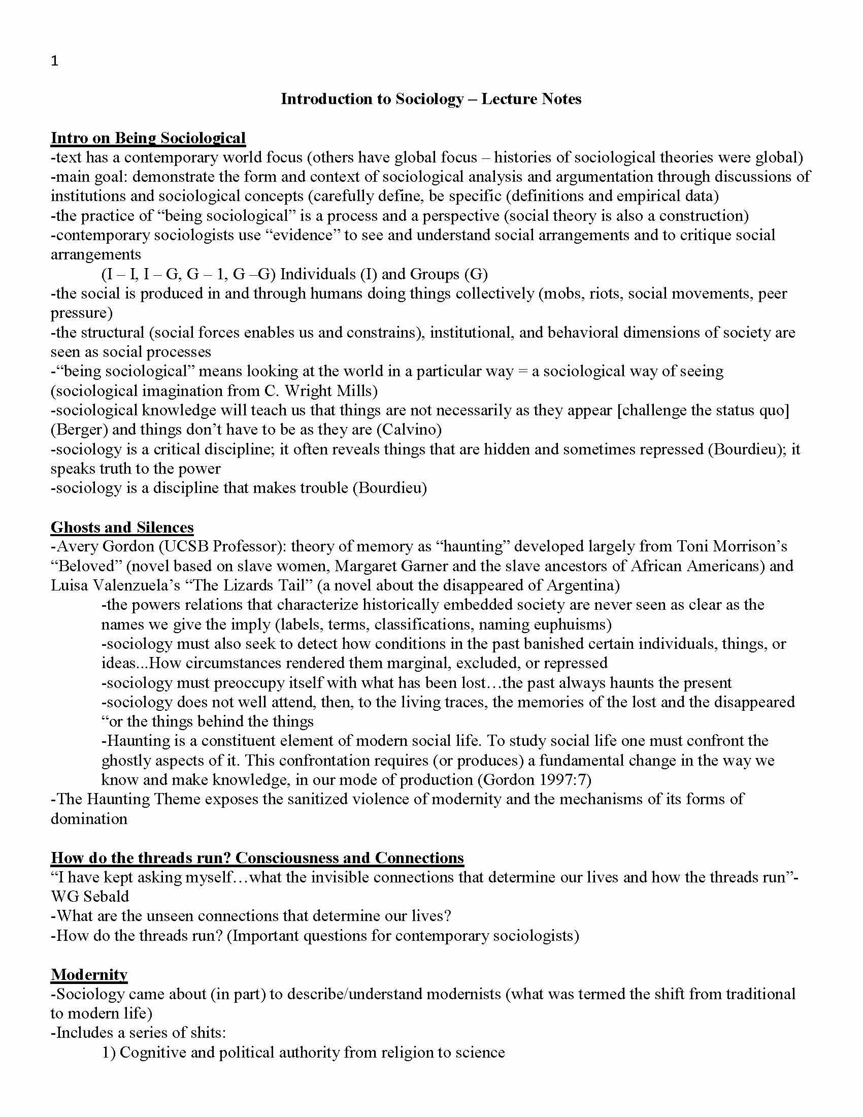 Introduction to Sociology