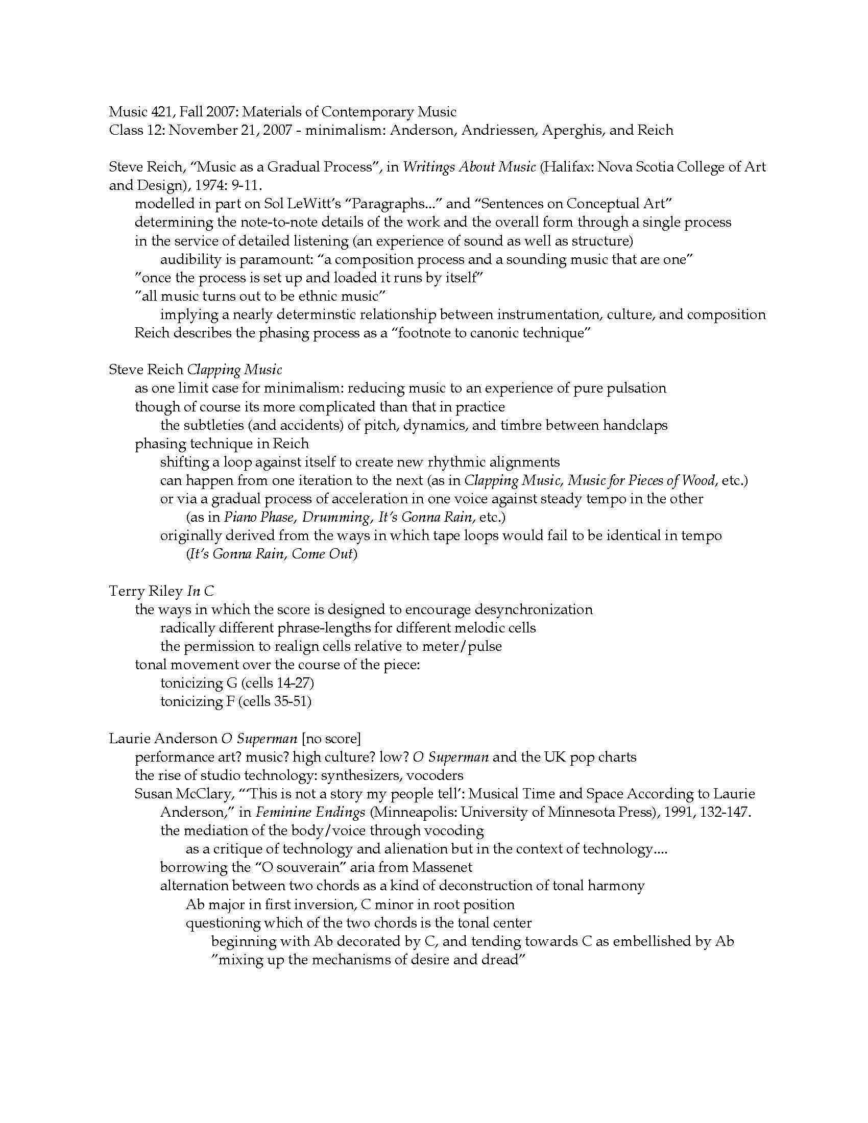 Materials ofContemporary Music