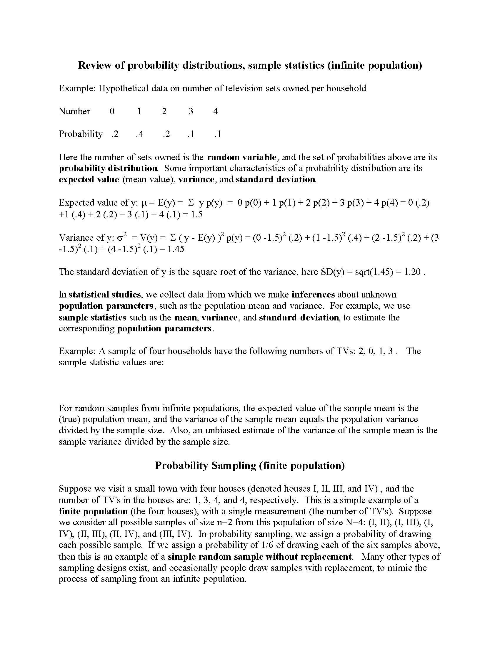 Sample Survey Methods