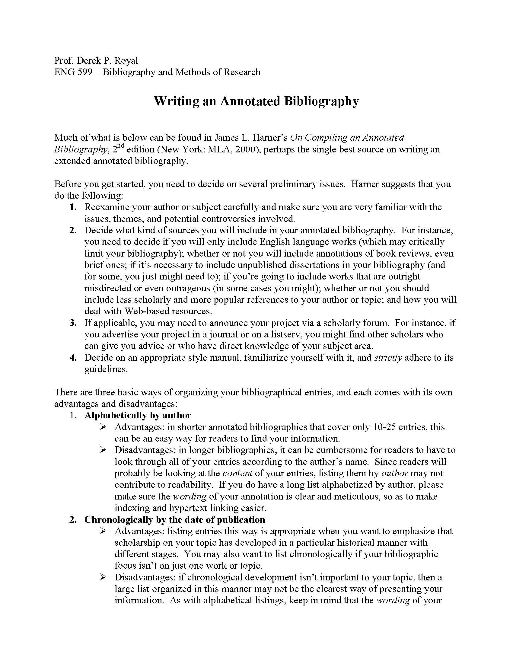 Bib & Methods of Research