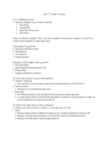 PSY 272 Week 7/8 Notes