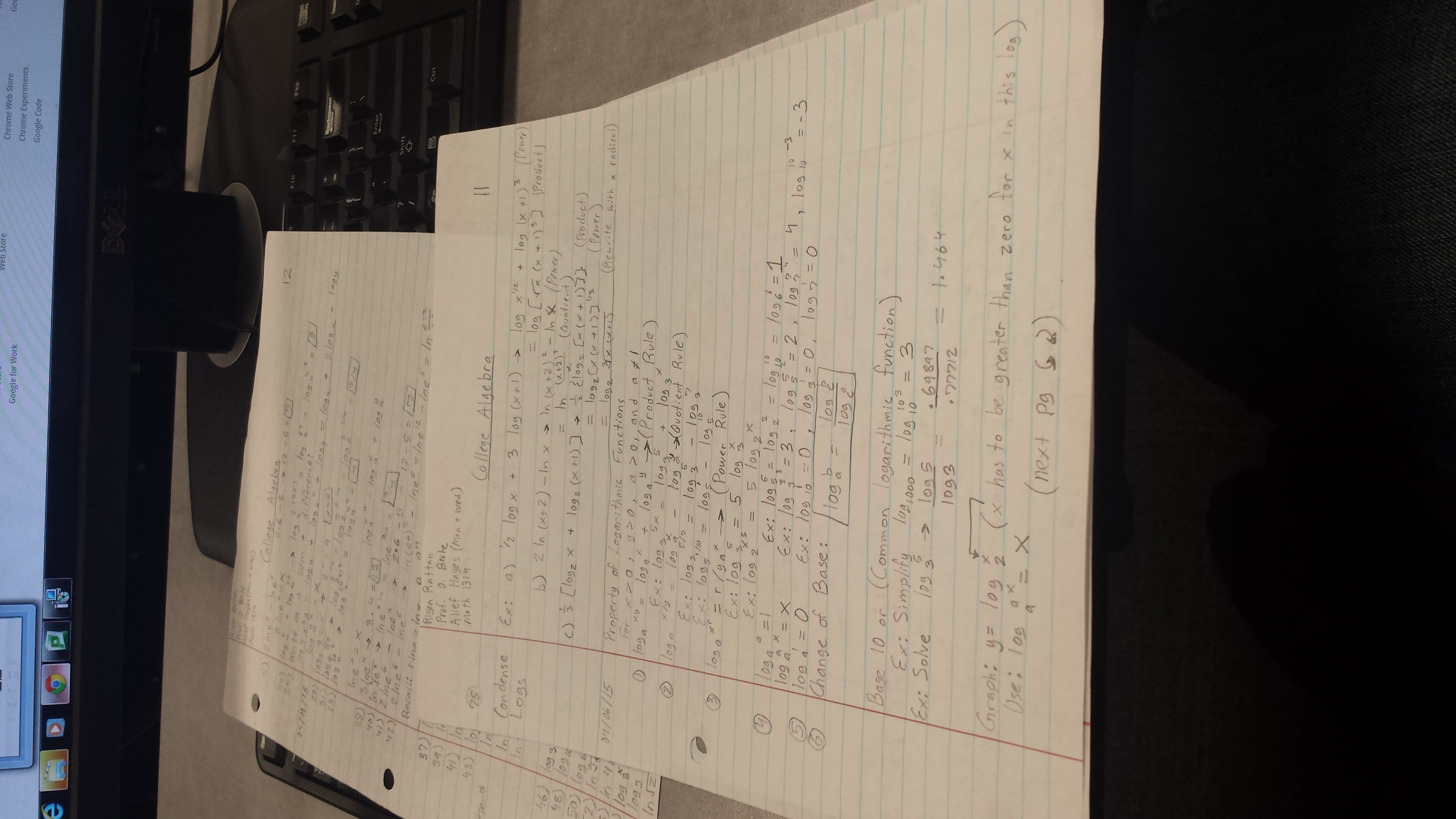 Week 10 Revised College Algebra Notes