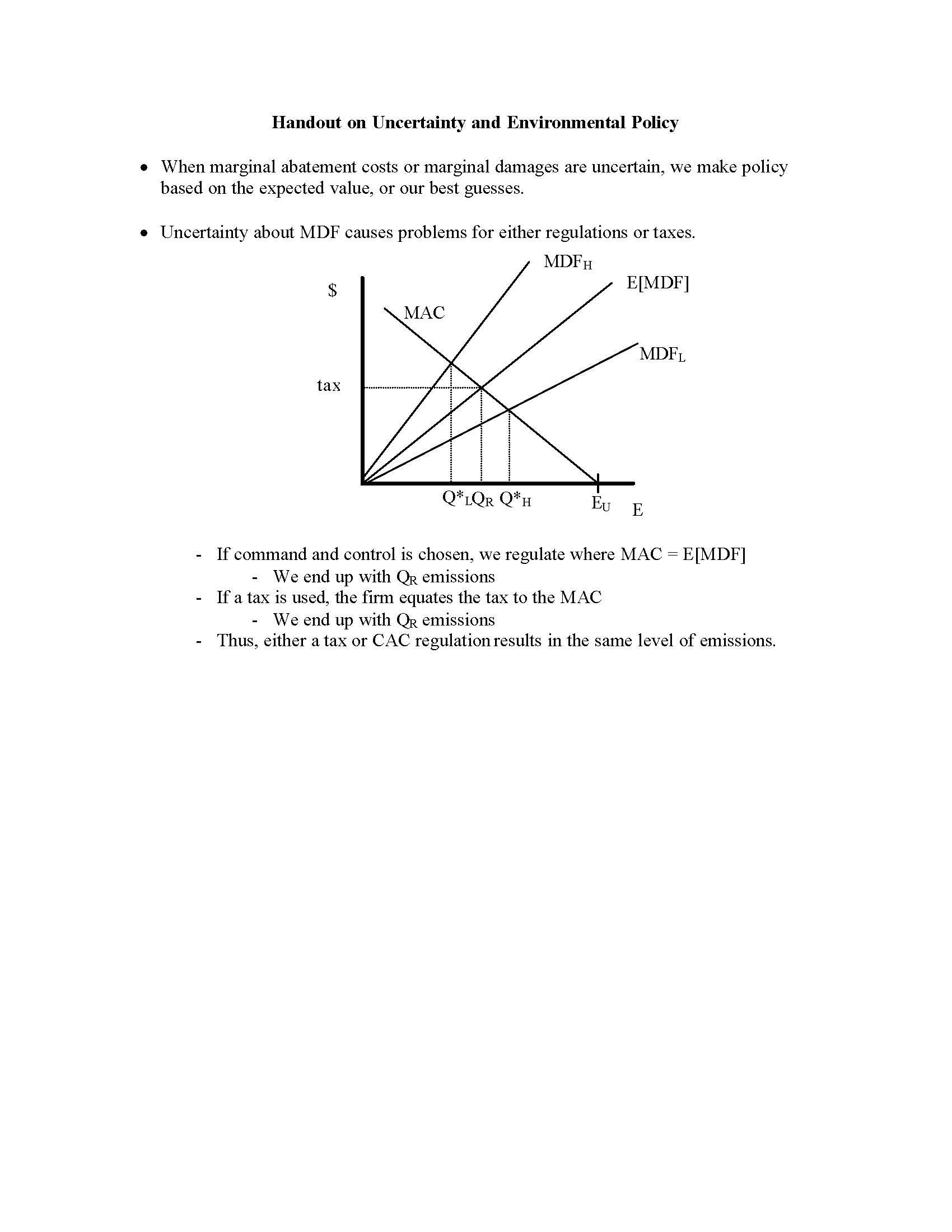 Economics of Environmental Policy