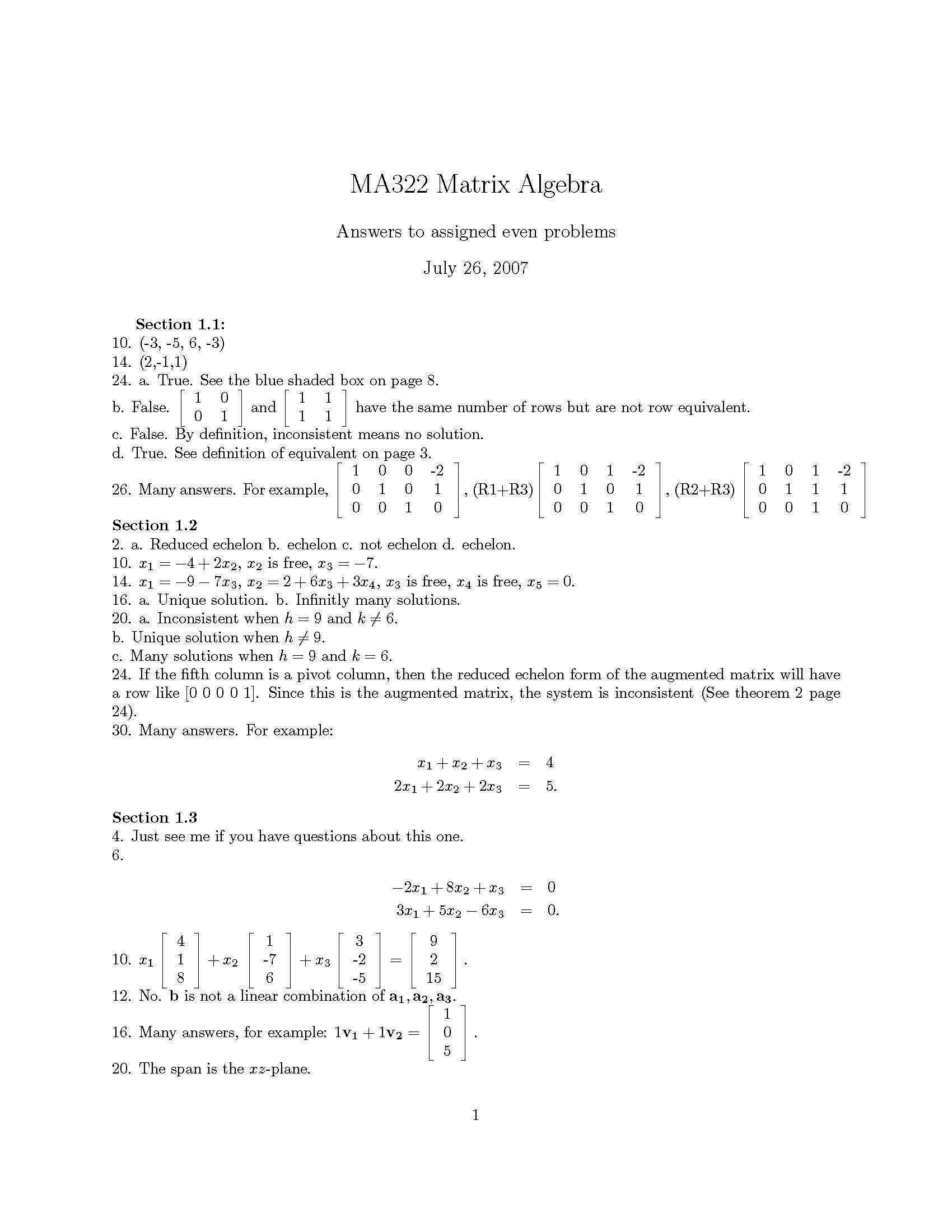 MATRIX ALGEBRA & APPLS